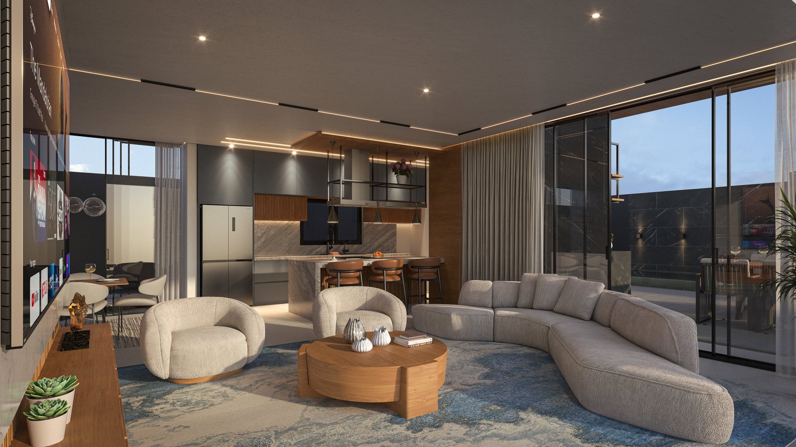 Residencial Voltolini II — construtora casas porto belo casa living, Voltolini Construtora, Vila Nova, Porto Belo SC
