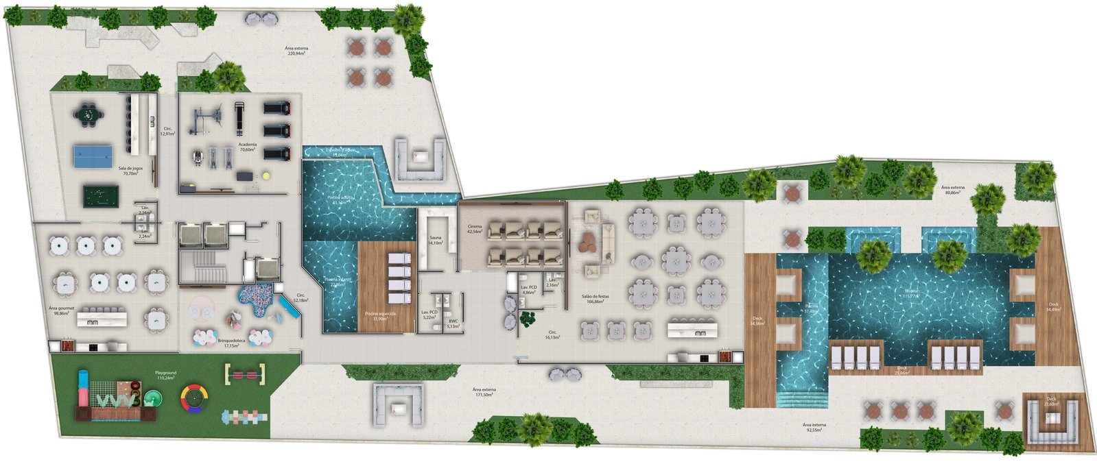 Residenziale Lago Di Como — lazer, Santana Construtora, Balneário Perequê, Porto Belo SC