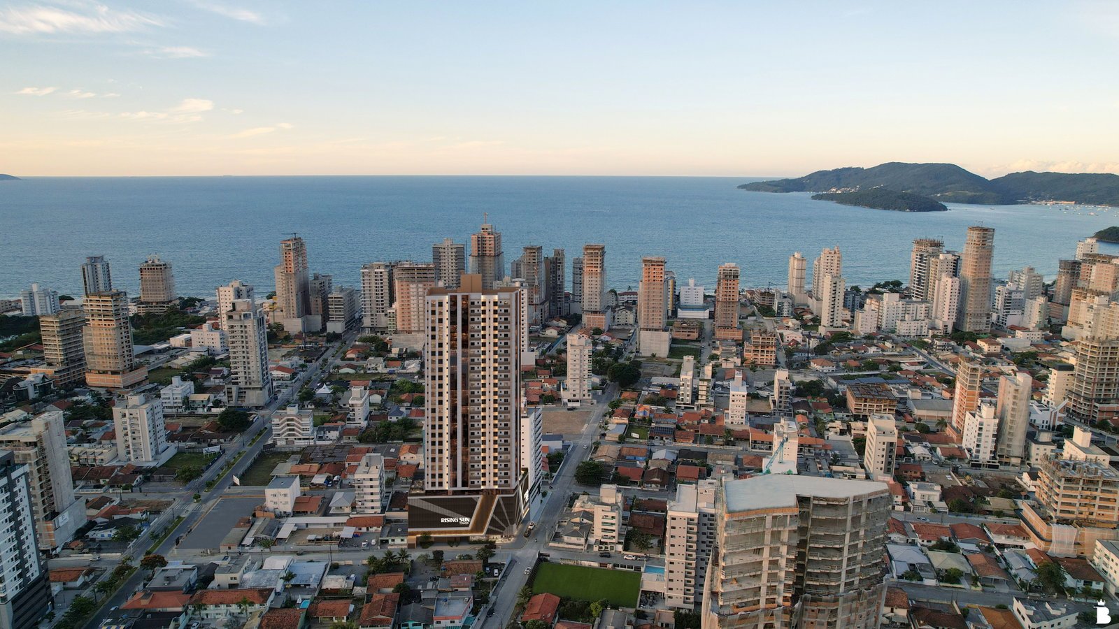 Rising Sun — tower externa aerea rf, MC Construtora e Incorporadora, Balneário Perequê, Porto Belo SC Rising Sun — tower externa aerea rf, MC Construtora e Incorporadora, Balneário Perequê, Porto Belo SC