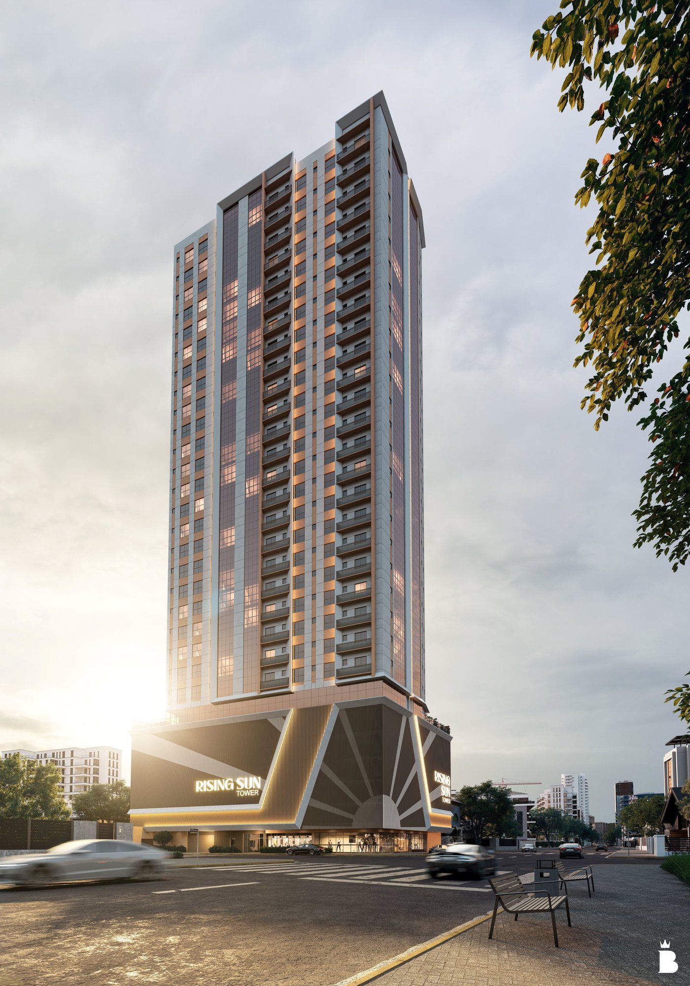Rising Sun — tower externa noturna rf, MC Construtora e Incorporadora, Balneário Perequê, Porto Belo SC Rising Sun — tower externa noturna rf, MC Construtora e Incorporadora, Balneário Perequê, Porto Belo SC