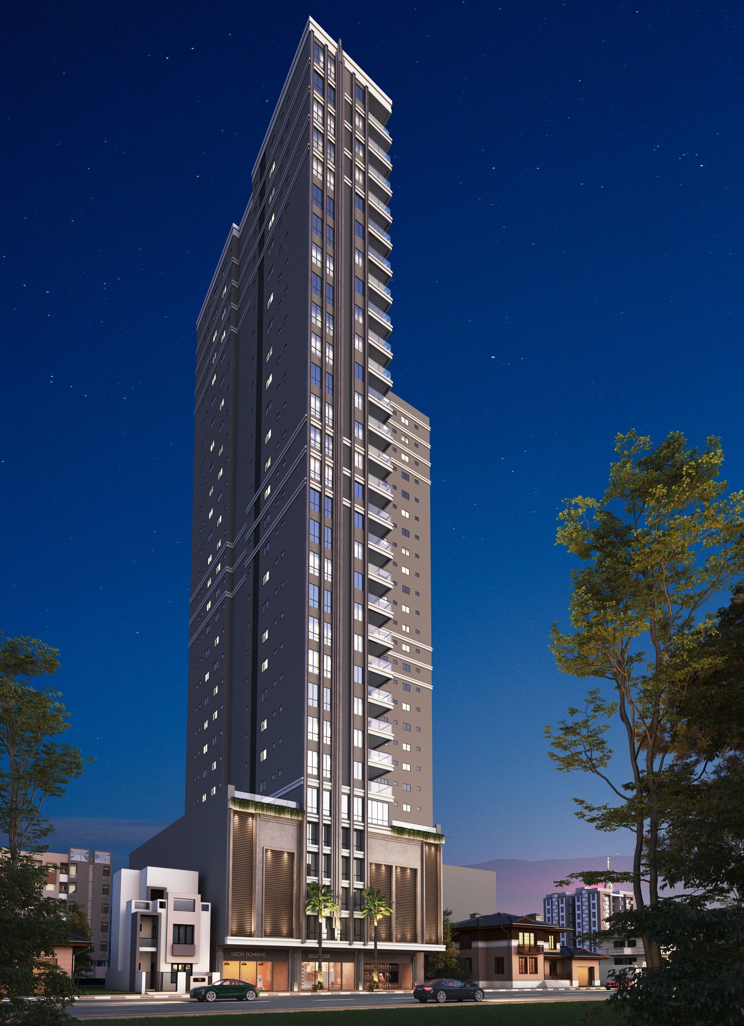 Roma Residenziale — fachada e renders 4, Zanella Construtora, Balneário Perequê, Porto Belo SC Roma Residenziale — fachada e renders 4, Zanella Construtora, Balneário Perequê, Porto Belo SC