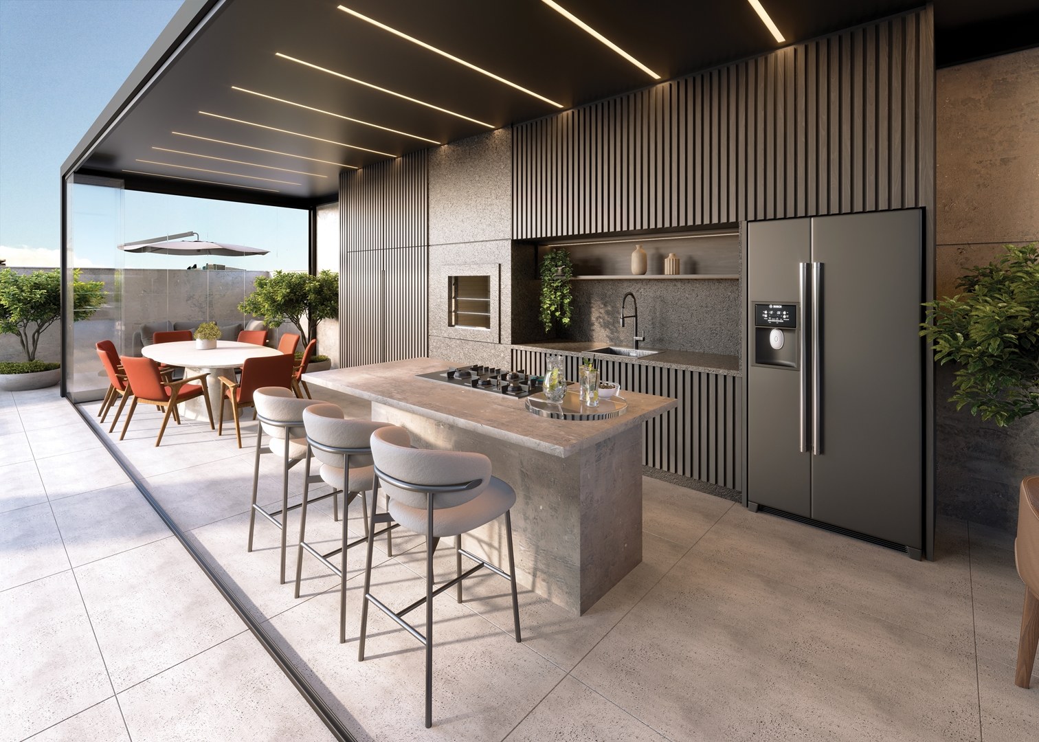 San Lorenzo Residence — Espaço gourmet externo, MJ7, Porto Belo SC San Lorenzo Residence — Espaço gourmet externo, MJ7, Porto Belo SC