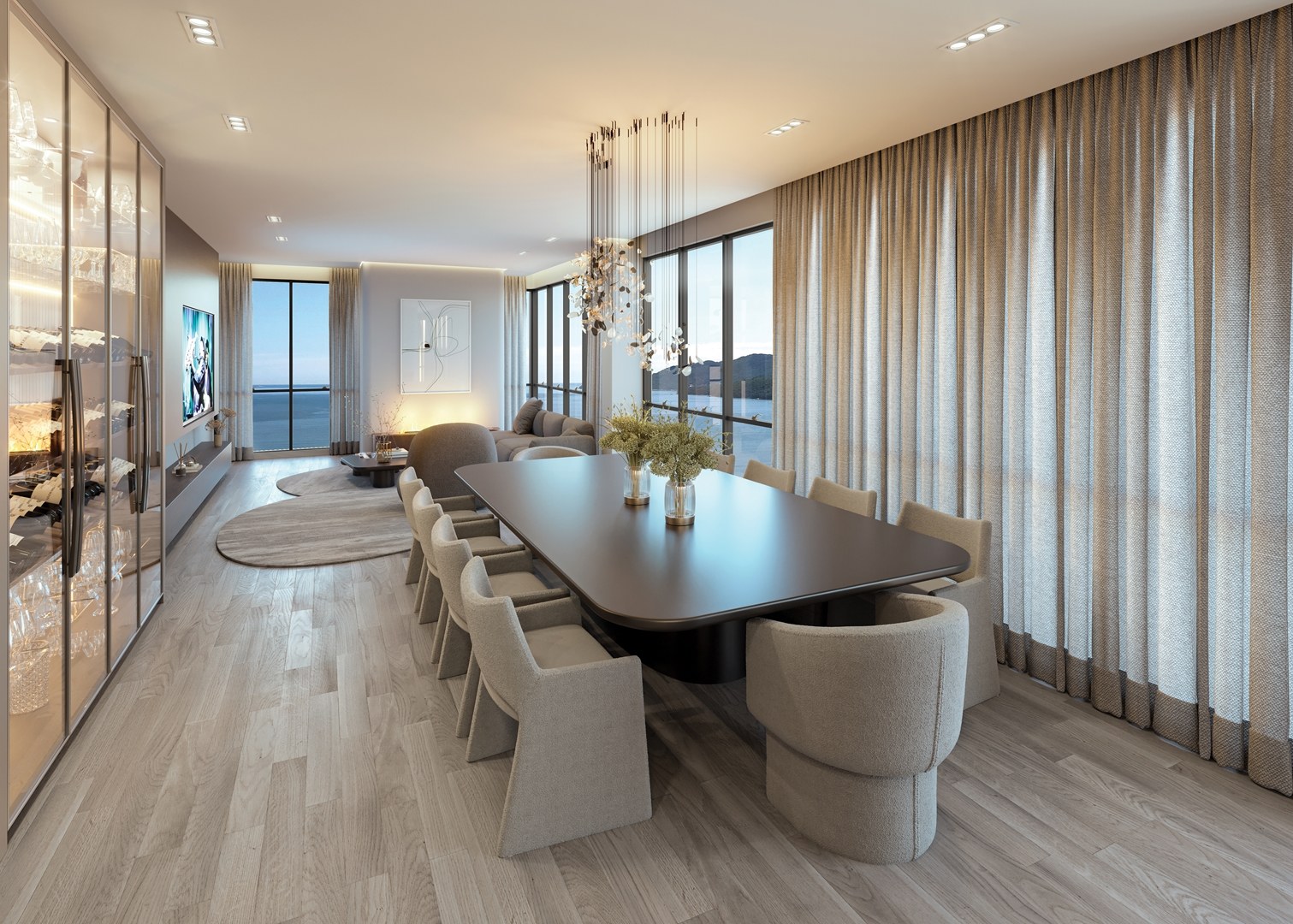 San Lorenzo Residence — Living do penthouse, MJ7, Porto Belo SC San Lorenzo Residence — Living do penthouse, MJ7, Porto Belo SC