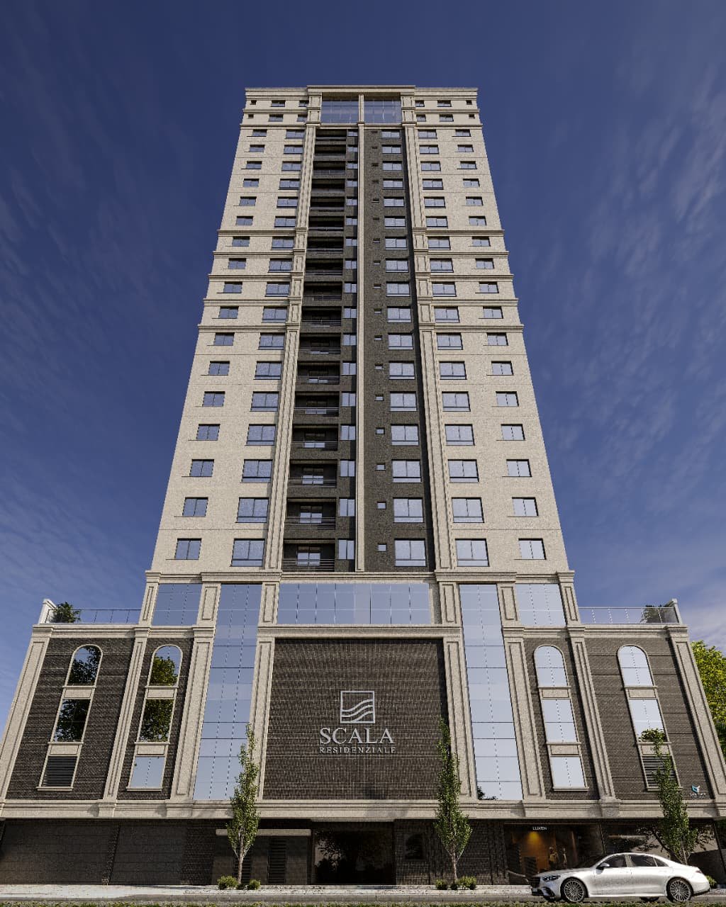 Scala Residenziale — fachada, Casa Forte Engenharia, Jardim Dourado, Porto Belo SC