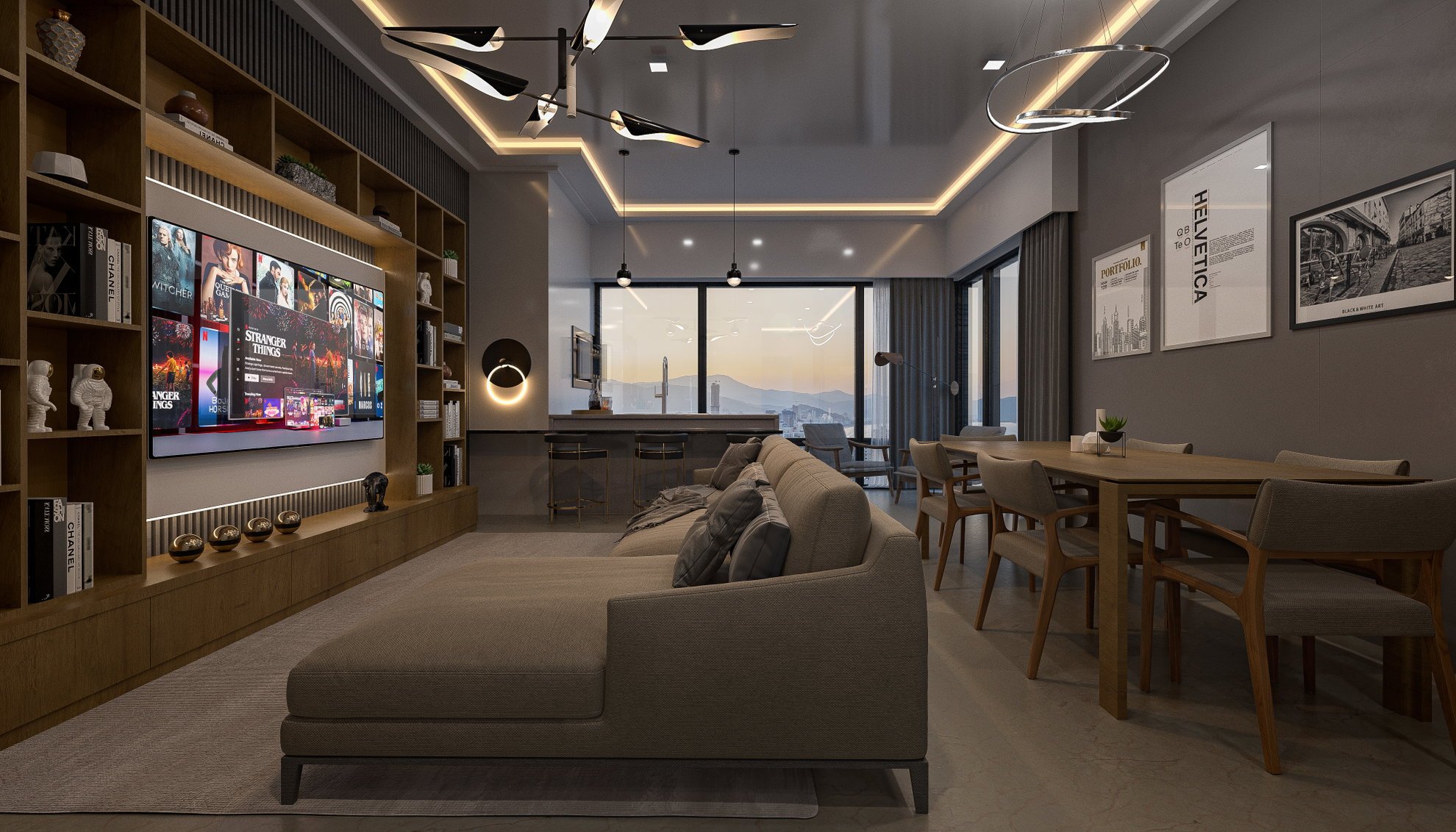Selent Sea View — living, Selent GV Construtora e Incorporadora, Balneário Perequê, Porto Belo SC
