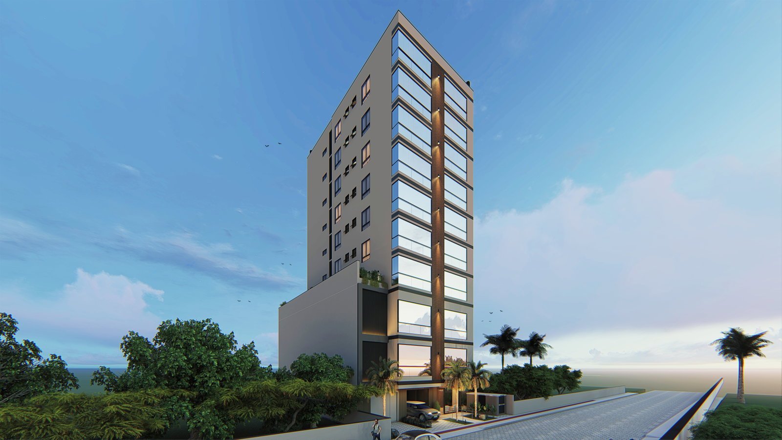 Siesta Beach Residence — fachada e renders 1, Coap Construtora & Incorporadora, Balneário Perequê, Porto Belo SC Siesta Beach Residence — fachada e renders 1, Coap Construtora & Incorporadora, Balneário Perequê, Porto Belo SC