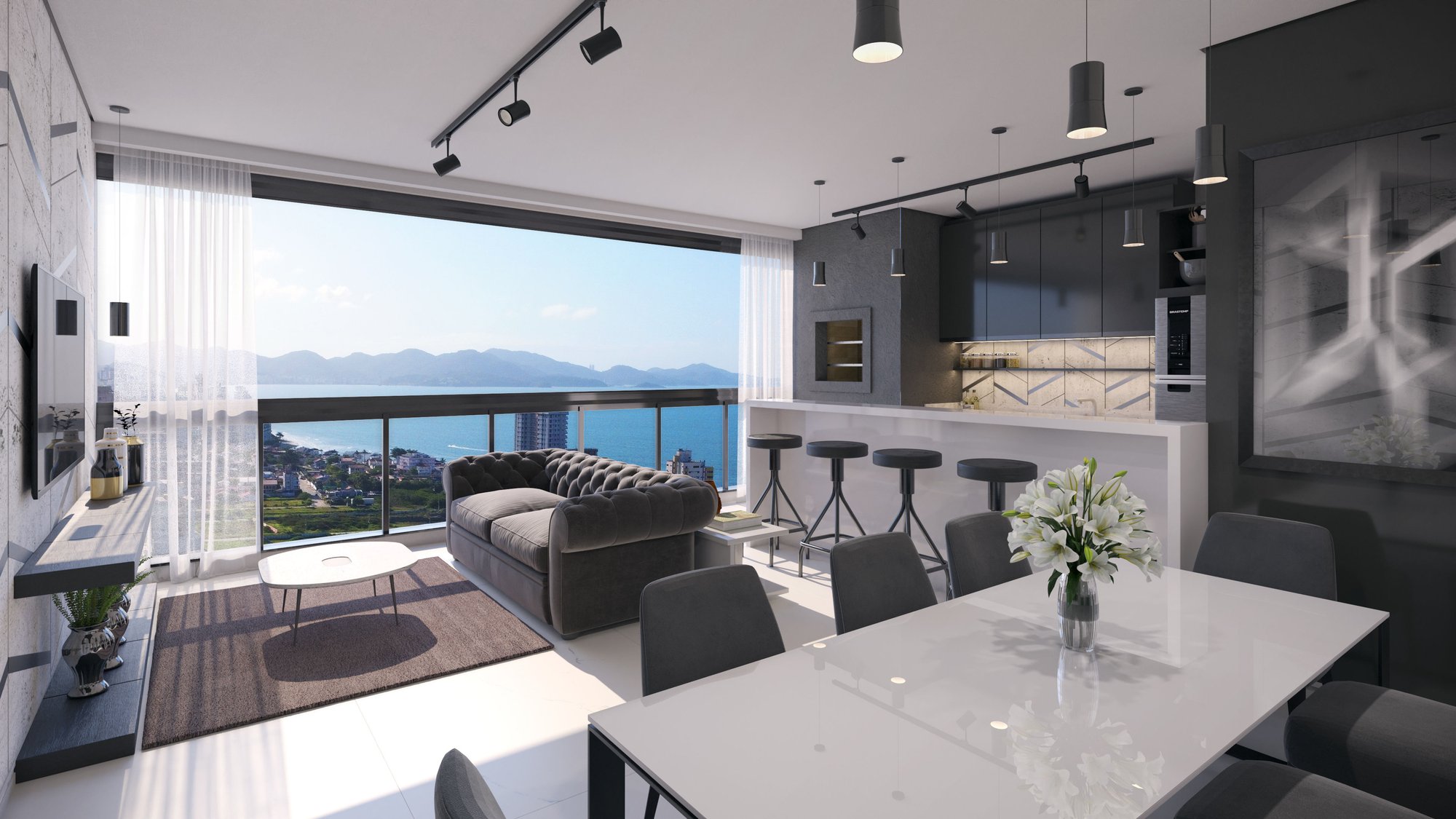 Solare Residence — fachada e renders 10, GRF Engenharia e Construtora, Balneário Perequê, Porto Belo SC Solare Residence — fachada e renders 10, GRF Engenharia e Construtora, Balneário Perequê, Porto Belo SC