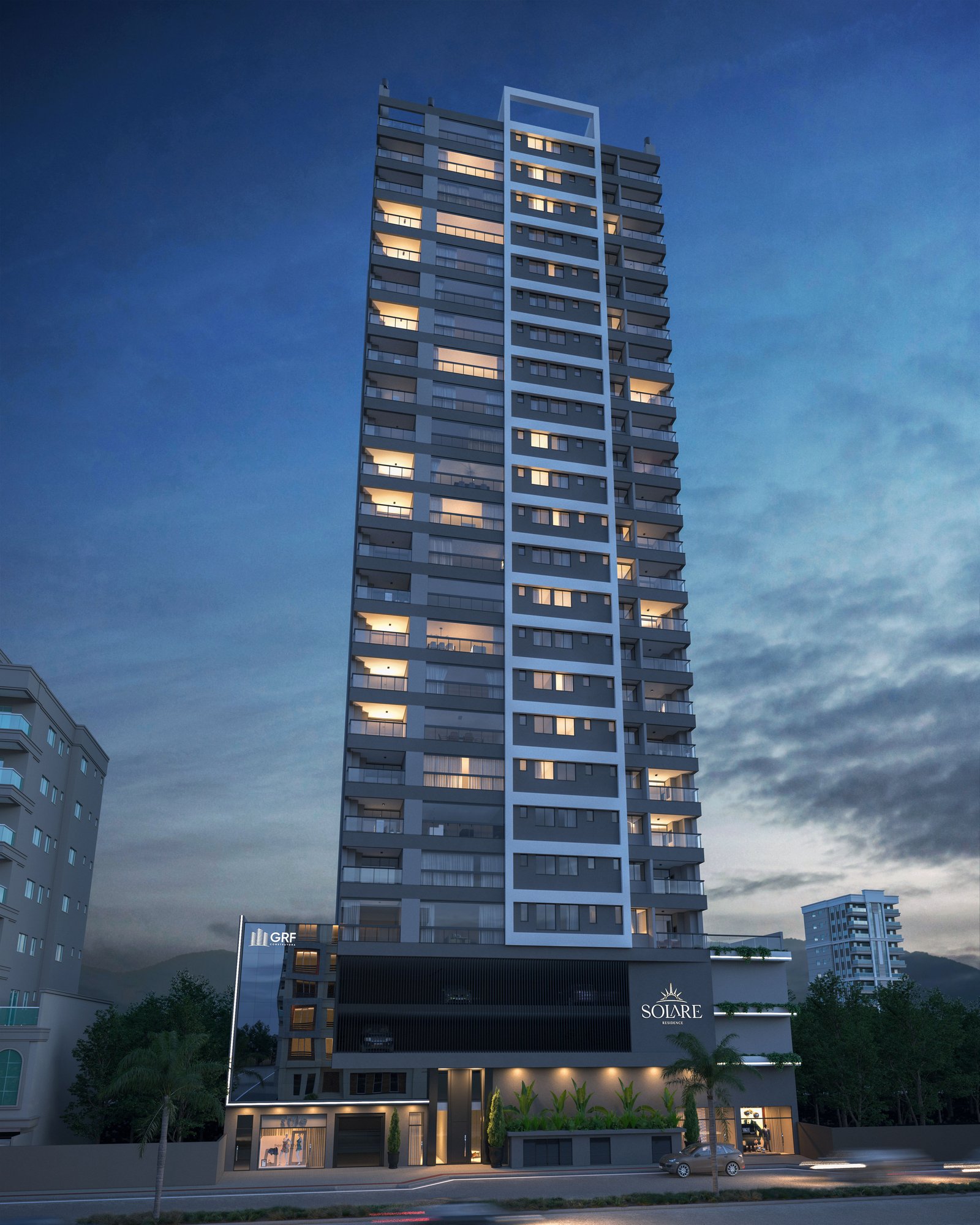 Solare Residence — fachada e renders 2, GRF Engenharia e Construtora, Balneário Perequê, Porto Belo SC Solare Residence — fachada e renders 2, GRF Engenharia e Construtora, Balneário Perequê, Porto Belo SC