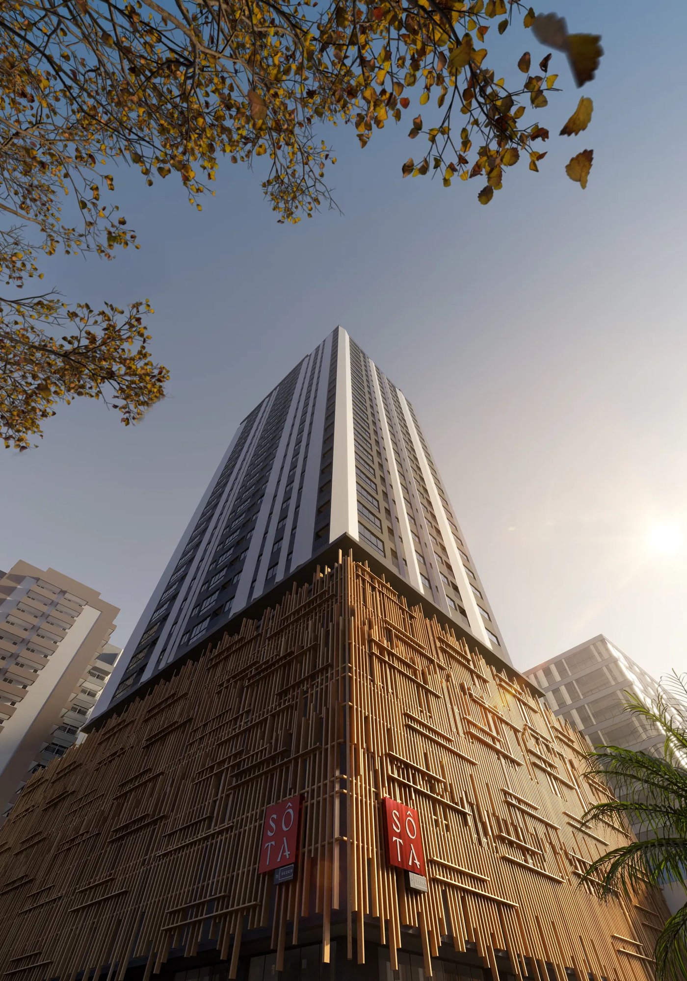 Sôta — fachada, C’Seger Construtora, Balneário Perequê, Porto Belo SC