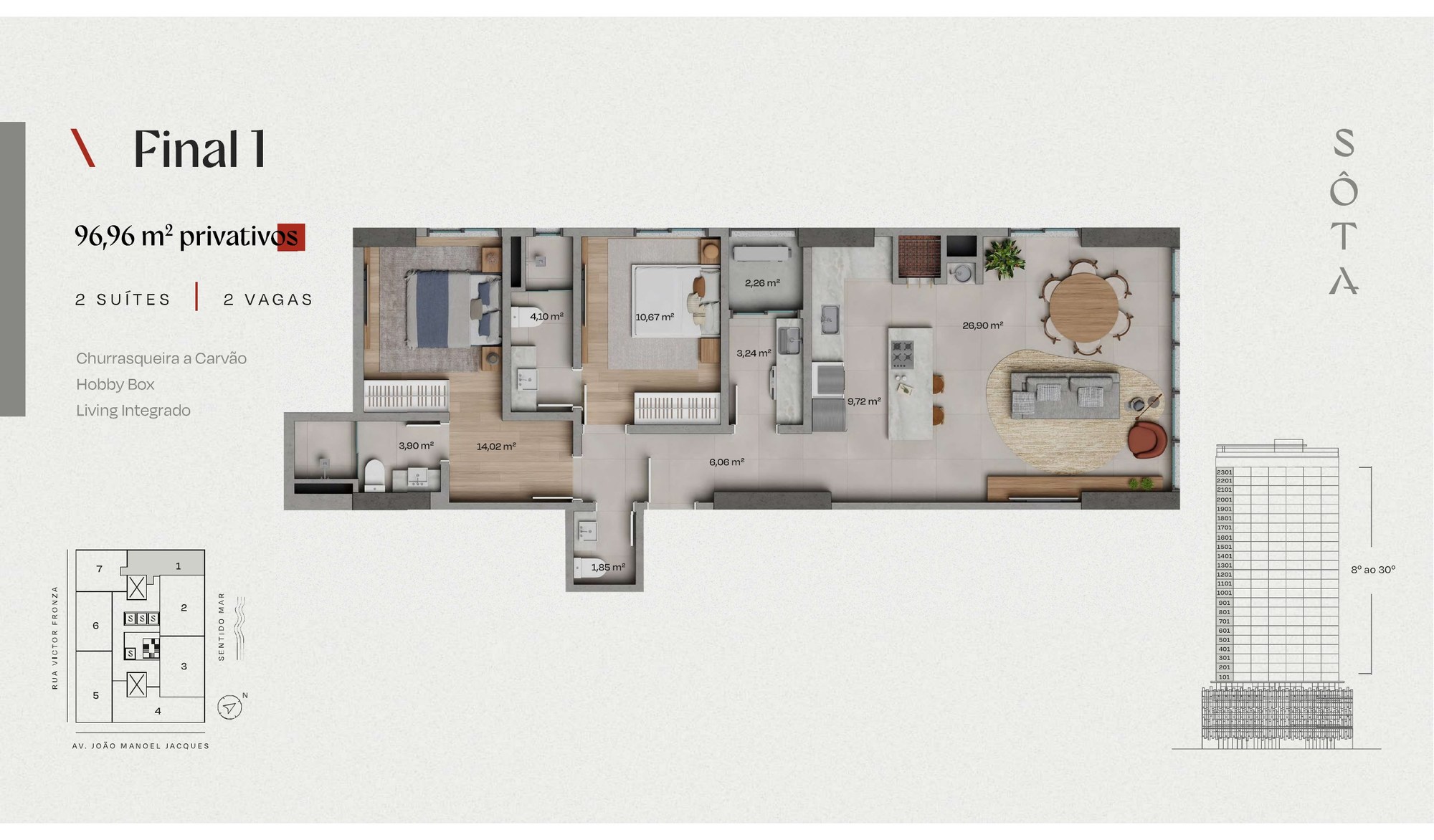Sôta — planta e tipologias 1, Cseger, Balneário Perequê, Porto Belo SC Sôta — planta e tipologias 1, Cseger, Balneário Perequê, Porto Belo SC