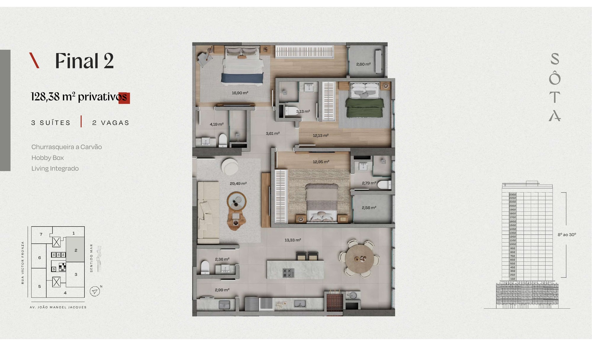 Sôta — planta e tipologias 2, Cseger, Balneário Perequê, Porto Belo SC Sôta — planta e tipologias 2, Cseger, Balneário Perequê, Porto Belo SC