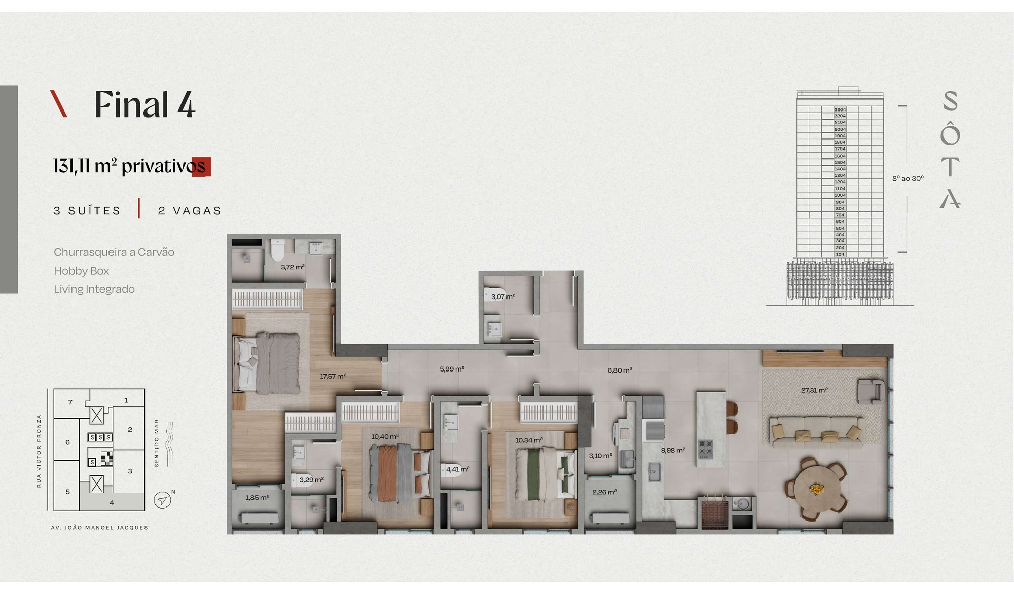 Sôta — planta e tipologias 4, Cseger, Balneário Perequê, Porto Belo SC Sôta — planta e tipologias 4, Cseger, Balneário Perequê, Porto Belo SC