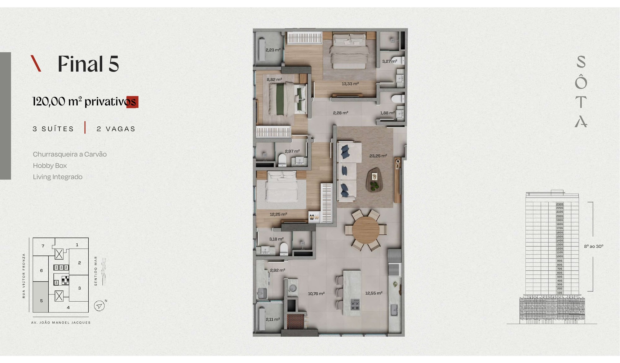 Sôta — planta e tipologias 5, Cseger, Balneário Perequê, Porto Belo SC Sôta — planta e tipologias 5, Cseger, Balneário Perequê, Porto Belo SC