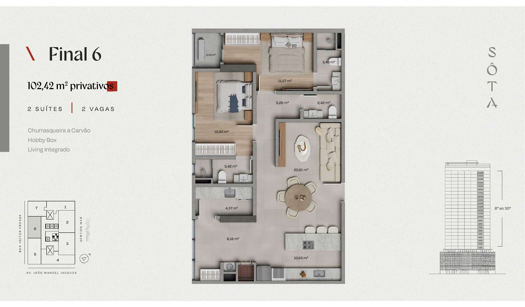 Sôta — planta e tipologias 6, Cseger, Balneário Perequê, Porto Belo SC Sôta — planta e tipologias 6, Cseger, Balneário Perequê, Porto Belo SC