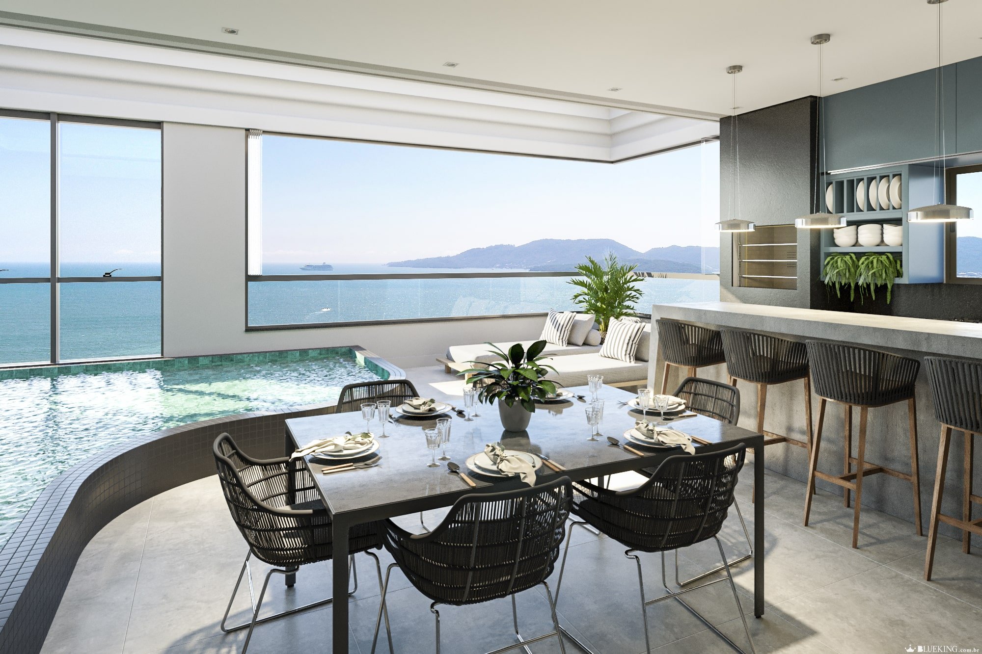 Spazio Marine Residenziale — fachada e renders 9, GR&P Construtora, Balneário Perequê, Porto Belo SC