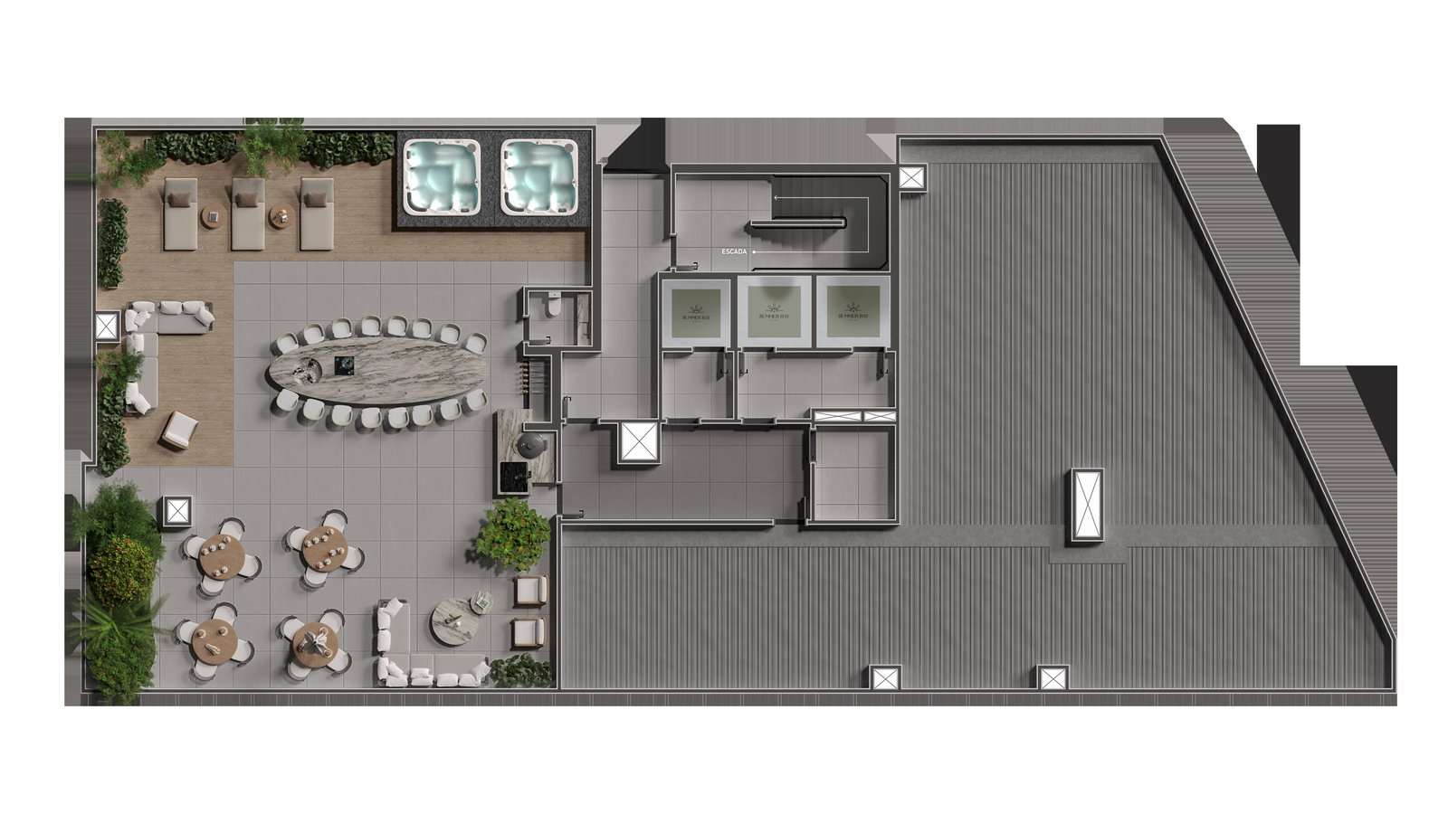 Summer Bay Home — bay home rooftop em Porto Belo SC