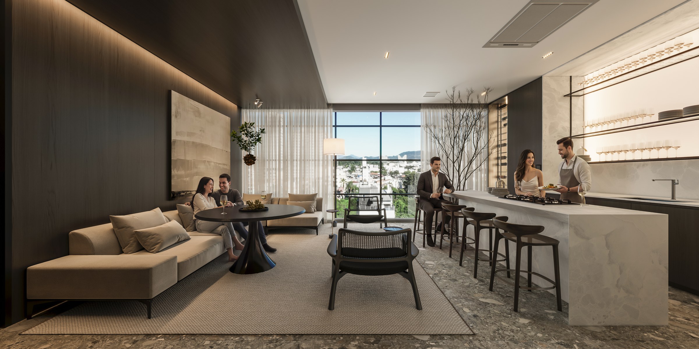 Terra Tower — espaço gourmet