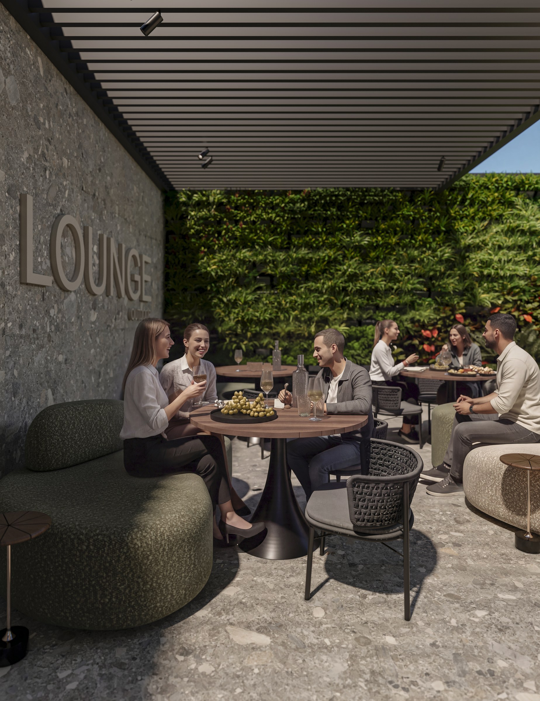 Terra Tower — lounge externo