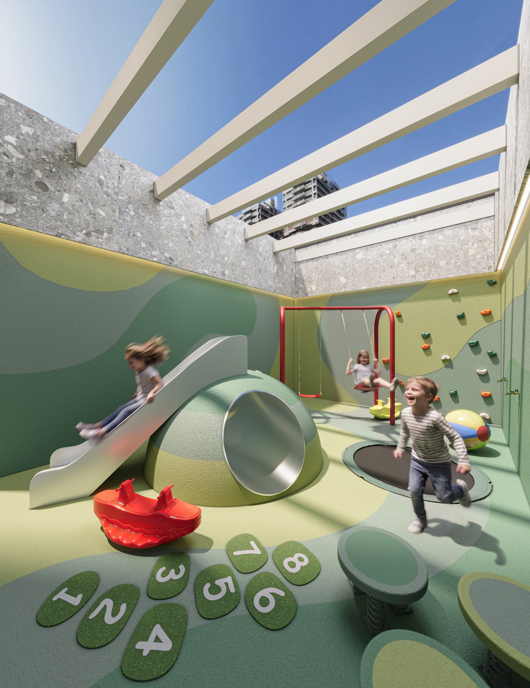 Terra Tower — espaço kids com playground