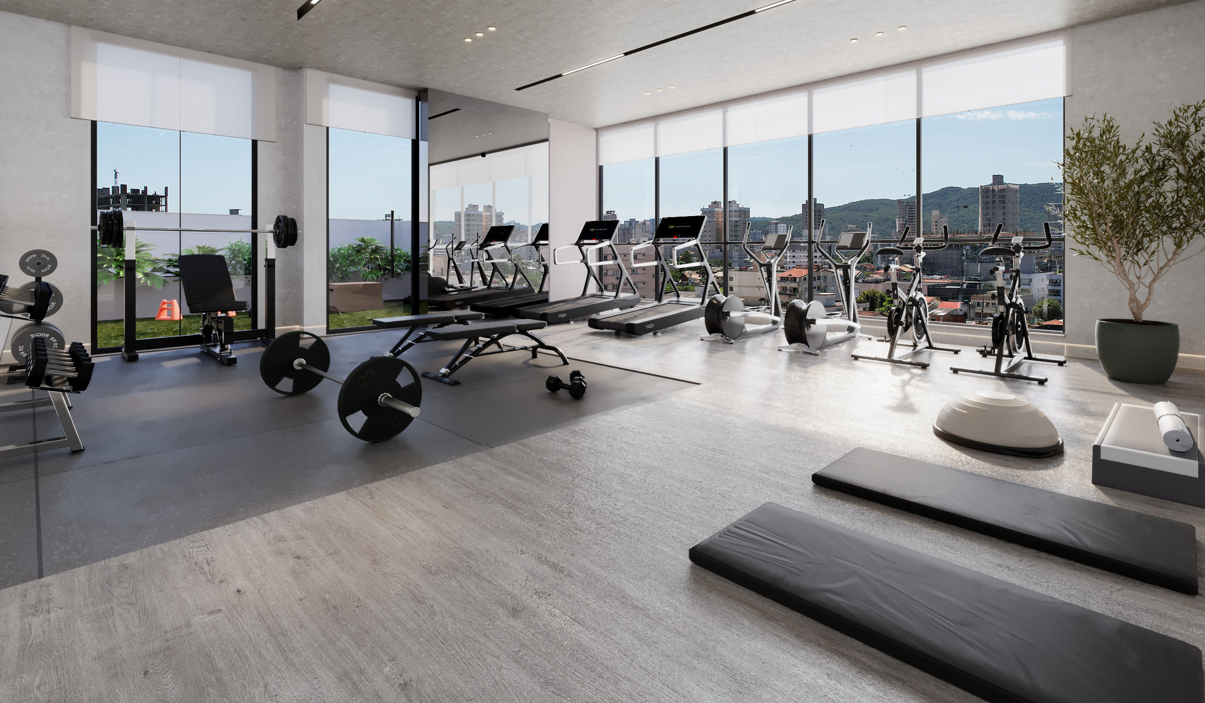 The Plaza Residence — Espaço fitness, G Construtora, Balneário Perequê, Porto Belo SC The Plaza Residence — Espaço fitness, G Construtora, Balneário Perequê, Porto Belo SC