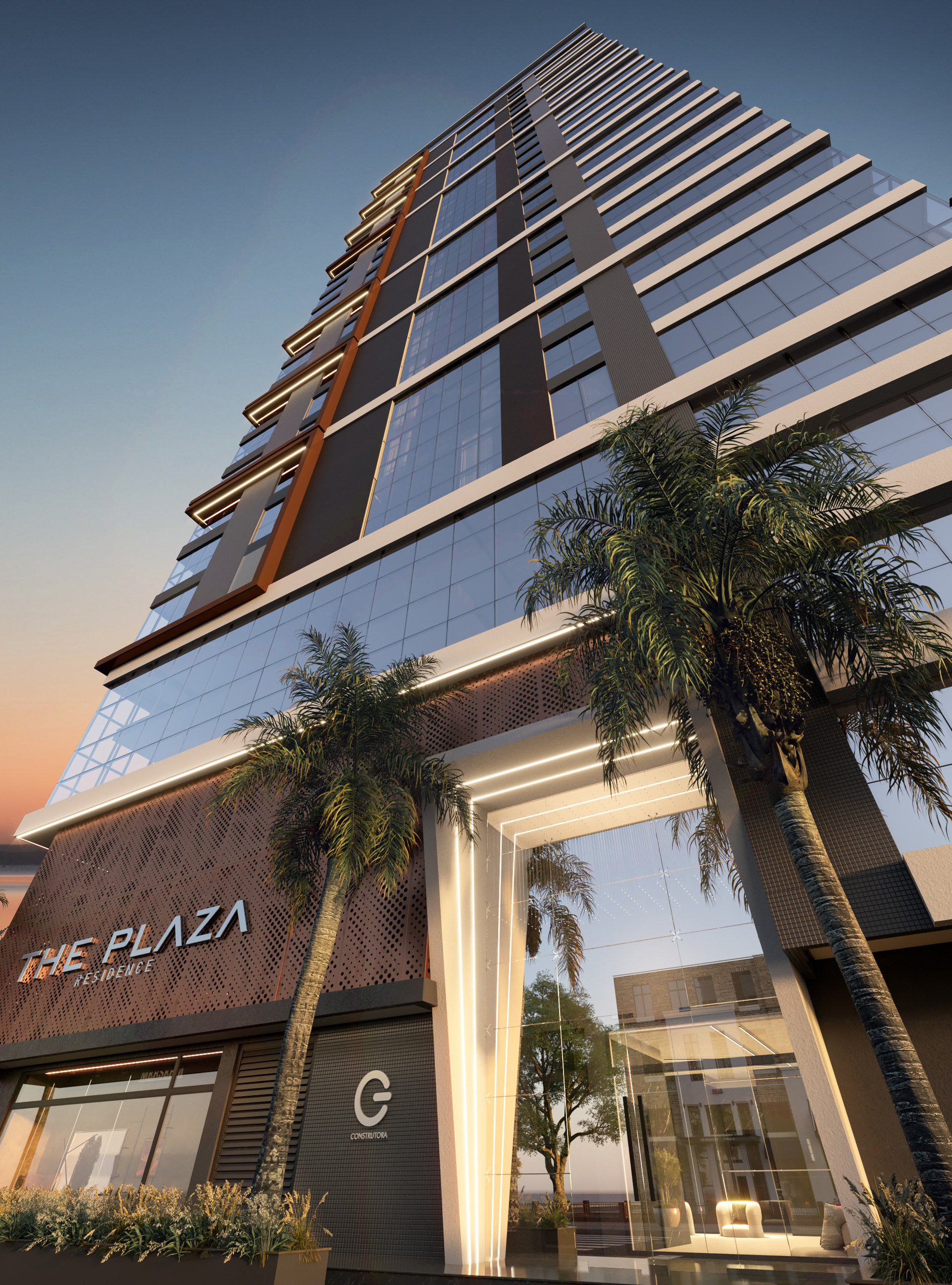 The Plaza Residence — Fachada e acesso, G Construtora, Balneário Perequê, Porto Belo SC The Plaza Residence — Fachada e acesso, G Construtora, Balneário Perequê, Porto Belo SC