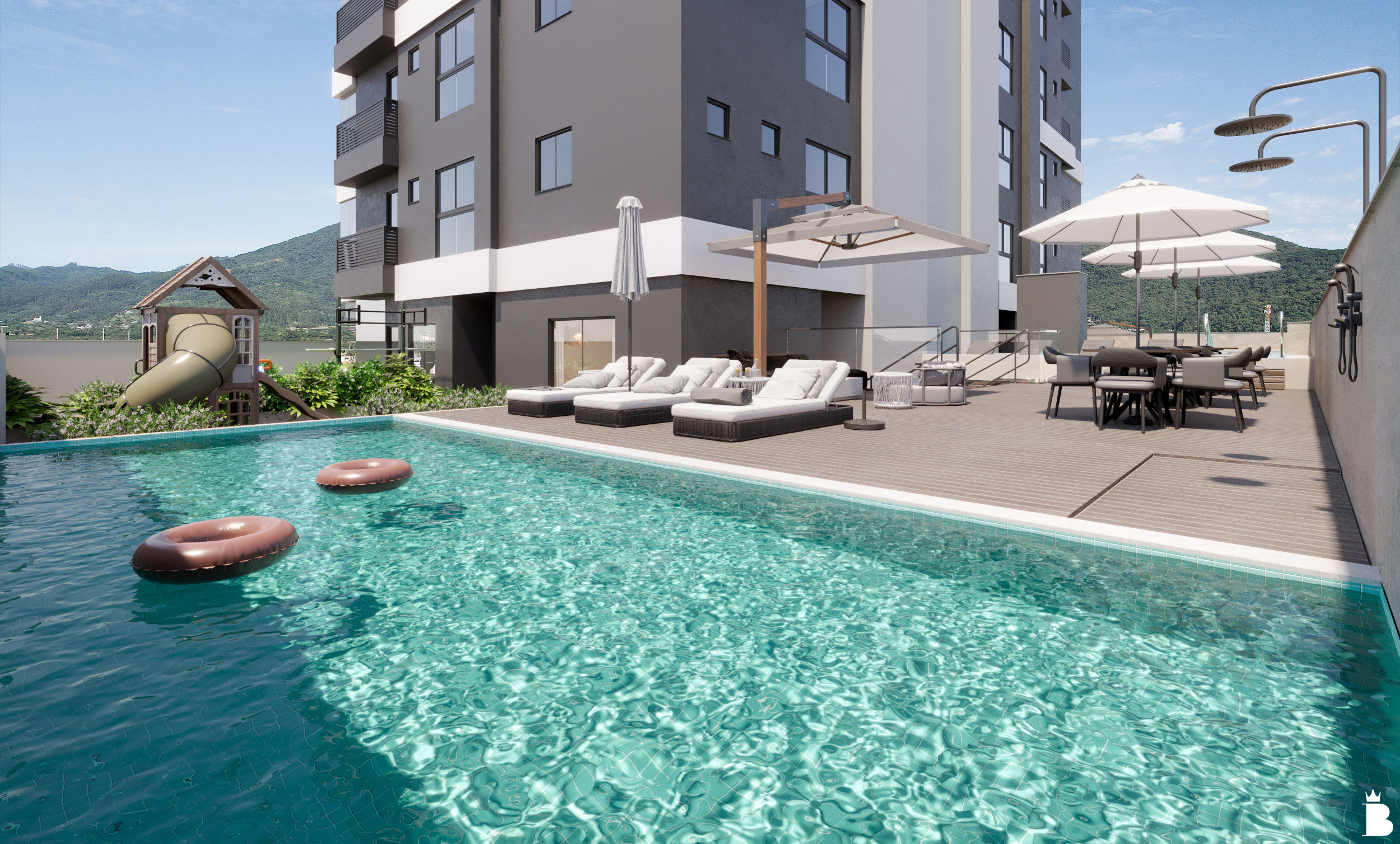 The Plaza Residence — Piscina infantil, G Construtora, Balneário Perequê, Porto Belo SC The Plaza Residence — Piscina infantil, G Construtora, Balneário Perequê, Porto Belo SC