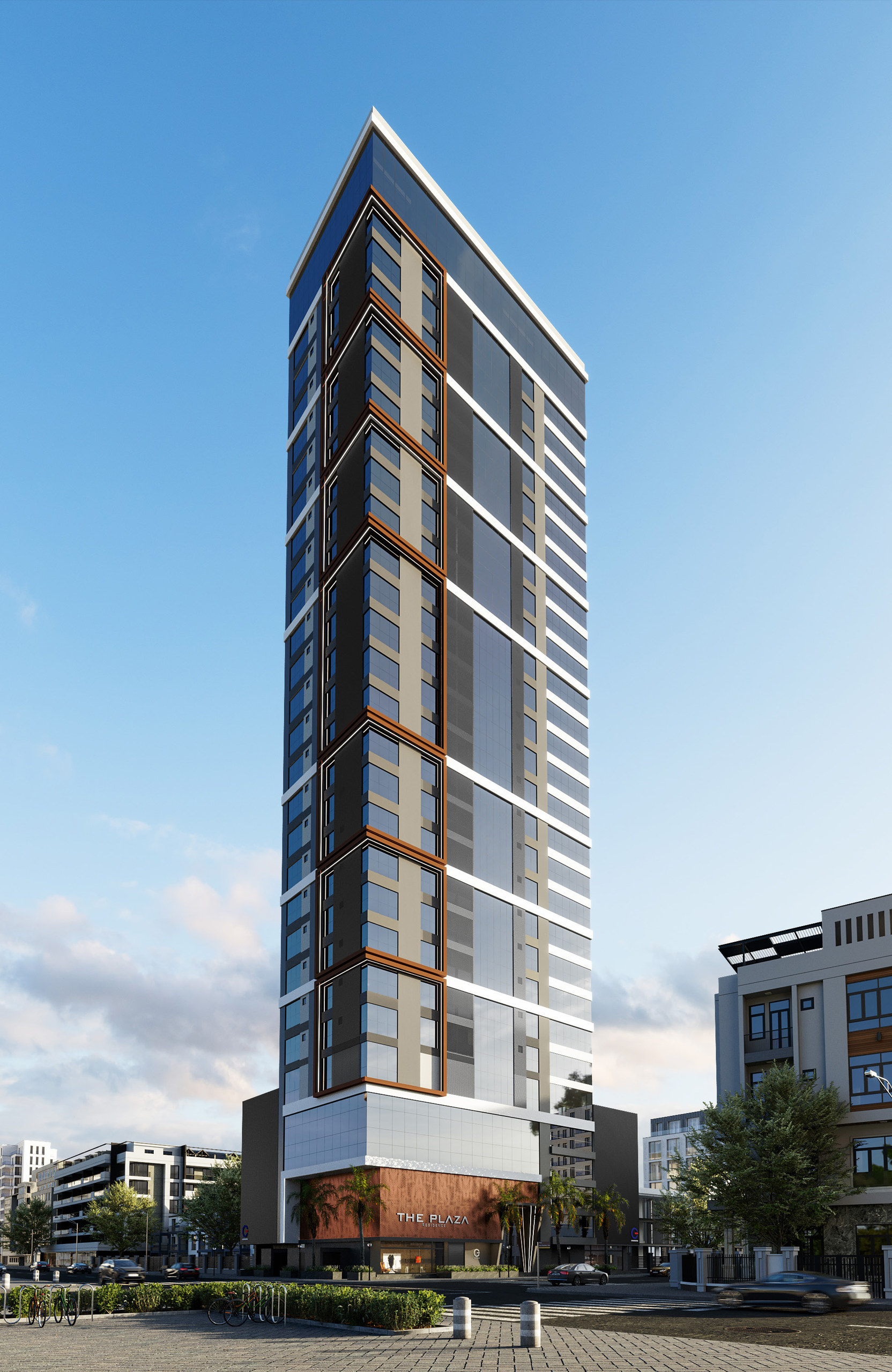 The Plaza Residence — fachada, G Construtora, Balneário Perequê, Porto Belo SC