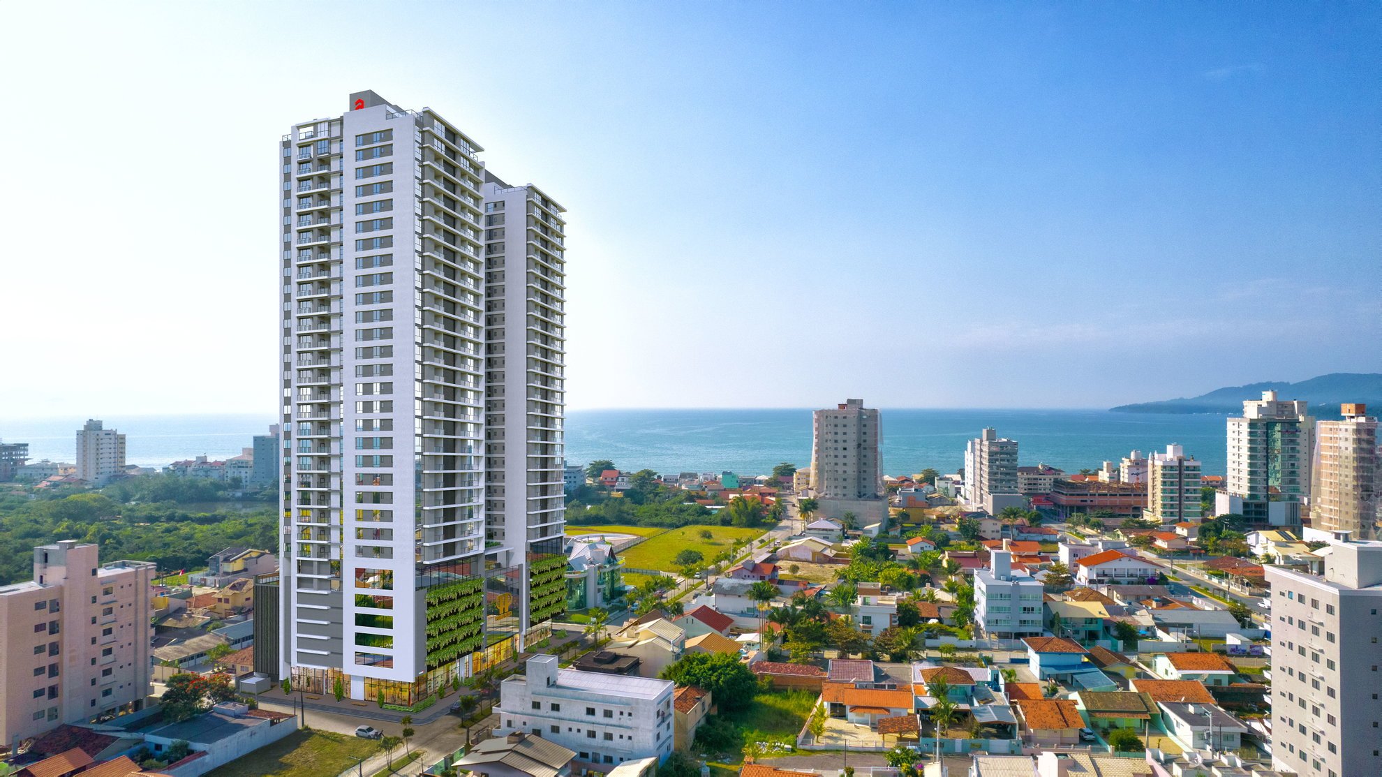 The Porto Plaza — fachada e renders 4, Profor Construtora e Incorporadora, Balneário Perequê, Porto Belo SC