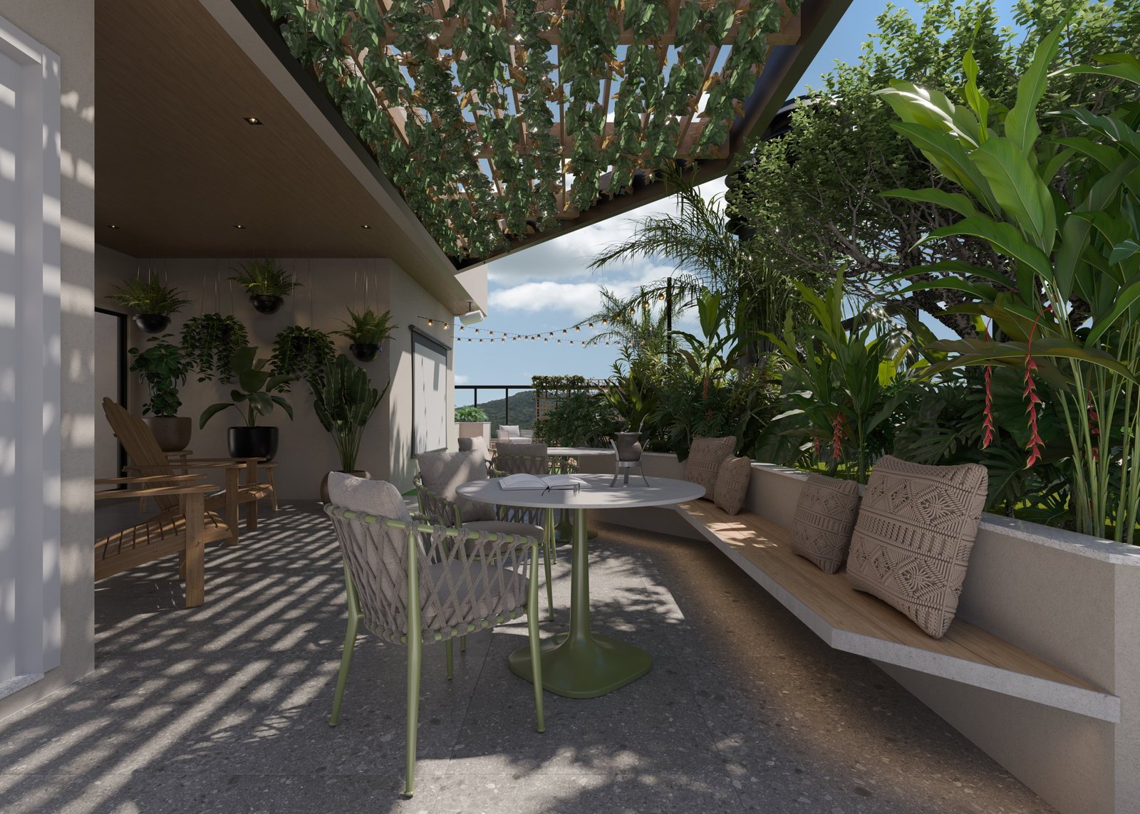 Tívoli Residence — varanda rooftop, Capitali Construtora, Balneário Perequê, Porto Belo SC