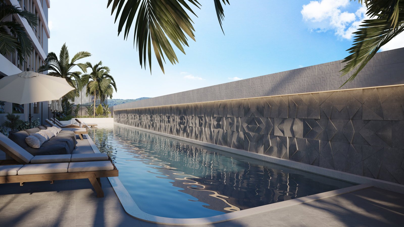 Torre Del Mare — piscina, Cescon Construtora e Incorporadora, Balneário Perequê, Porto Belo SC Torre Del Mare — piscina, Cescon Construtora e Incorporadora, Balneário Perequê, Porto Belo SC