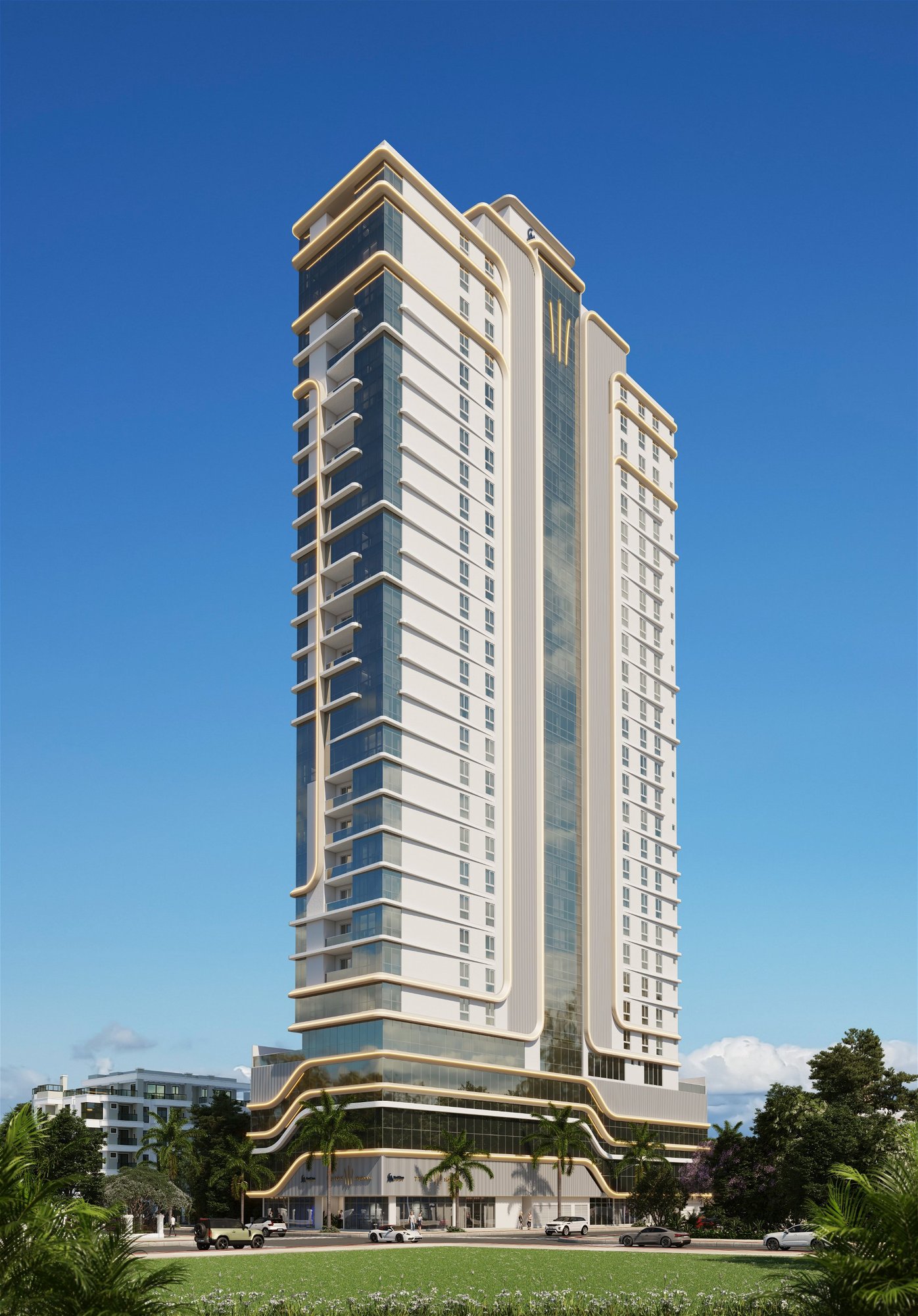 Triton Skyhomes — fachada e renders 1, Montclass Empreendimentos, Balneário Perequê, Porto Belo SC Triton Skyhomes — fachada e renders 1, Montclass Empreendimentos, Balneário Perequê, Porto Belo SC