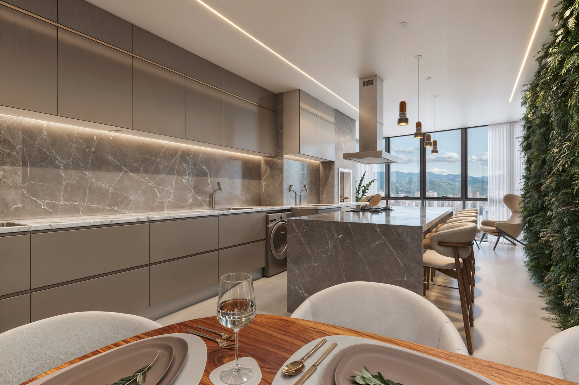 Triton Skyhomes — living apto cam a 3, Montclass Empreendimentos, Balneário Perequê, Porto Belo SC Triton Skyhomes — living apto cam a 3, Montclass Empreendimentos, Balneário Perequê, Porto Belo SC