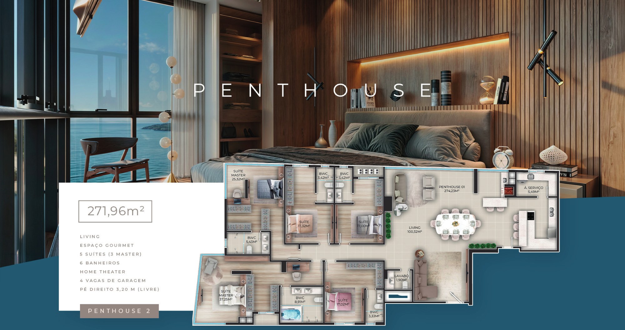 Triton Skyhomes — planta e tipologias 6, Montclass Empreendimentos, Balneário Perequê, Porto Belo SC Triton Skyhomes — planta e tipologias 6, Montclass Empreendimentos, Balneário Perequê, Porto Belo SC