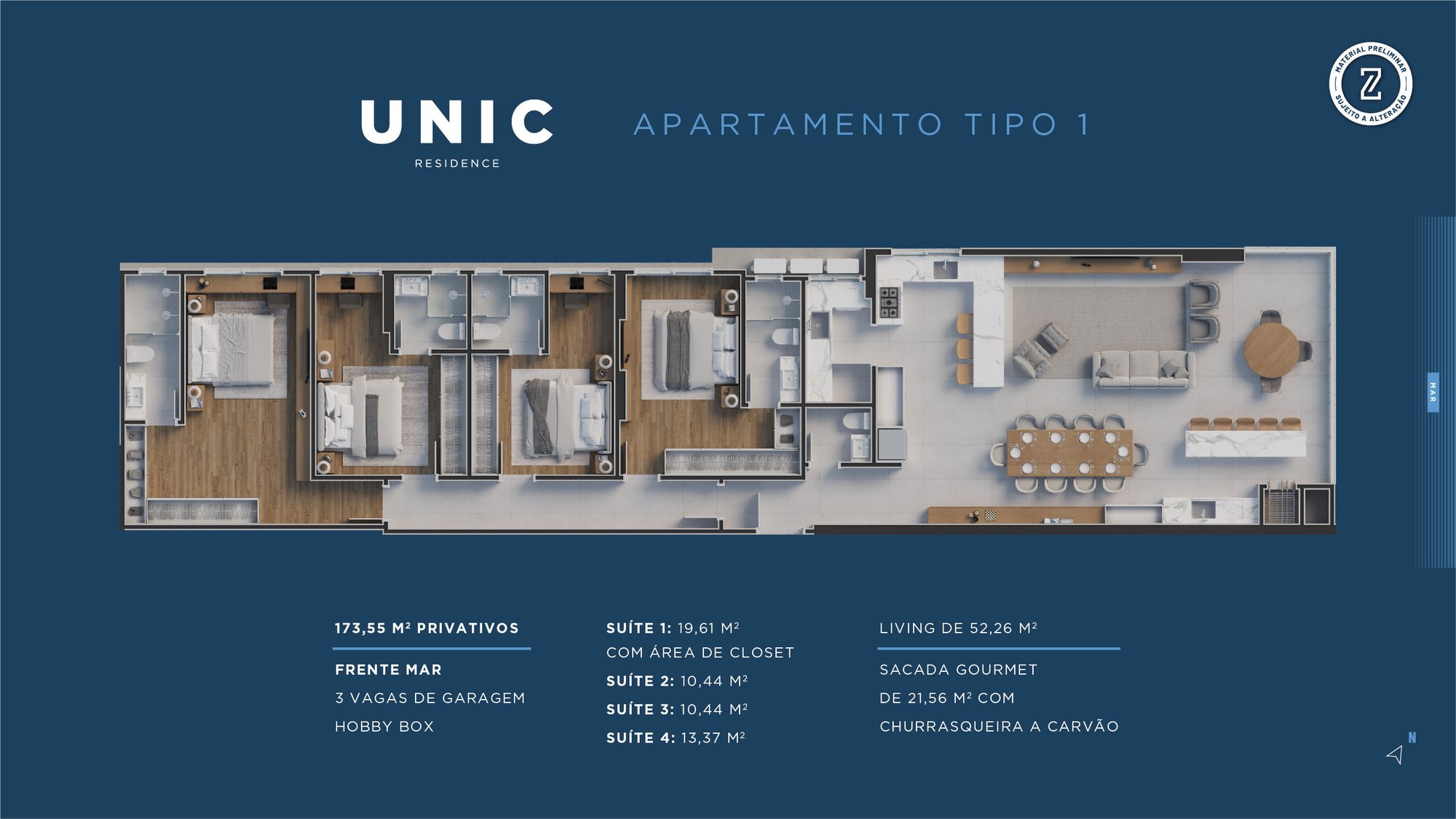 Unic — planta e tipologias 4, Zimmermann Construtora, Balneário Perequê, Porto Belo SC Unic — planta e tipologias 4, Zimmermann Construtora, Balneário Perequê, Porto Belo SC