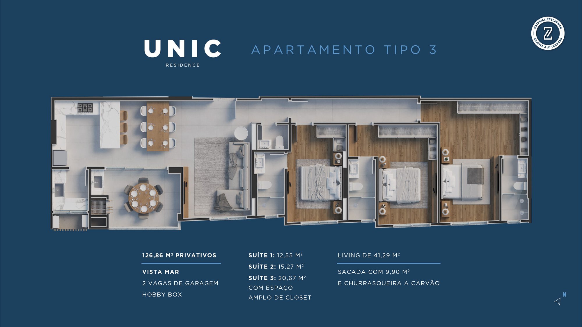 Unic — planta e tipologias 6, Zimmermann Construtora, Balneário Perequê, Porto Belo SC Unic — planta e tipologias 6, Zimmermann Construtora, Balneário Perequê, Porto Belo SC