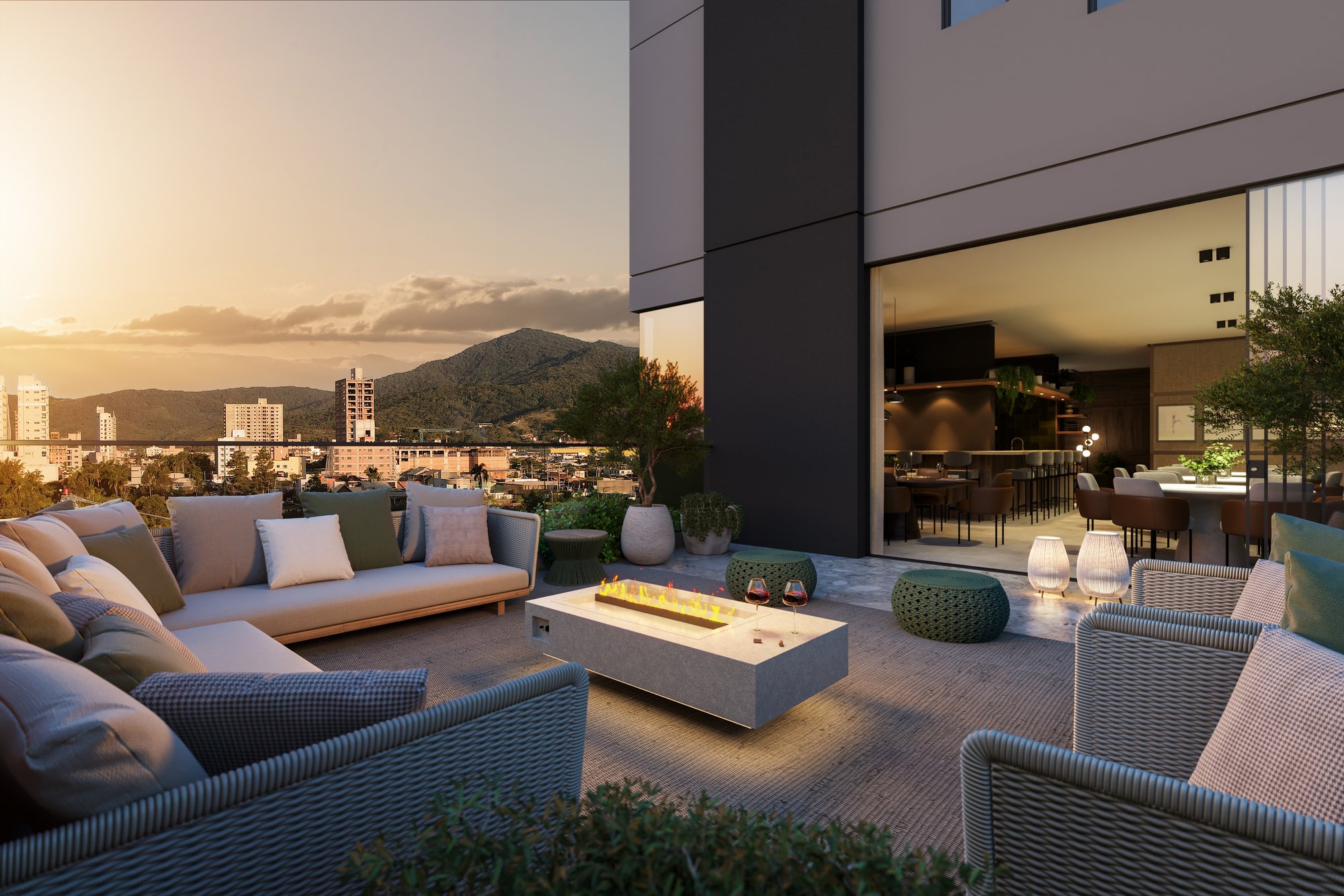 Victoria Residence — fire place rf, S. Cavilha Empreendimentos, Balneário Perequê, Porto Belo SC