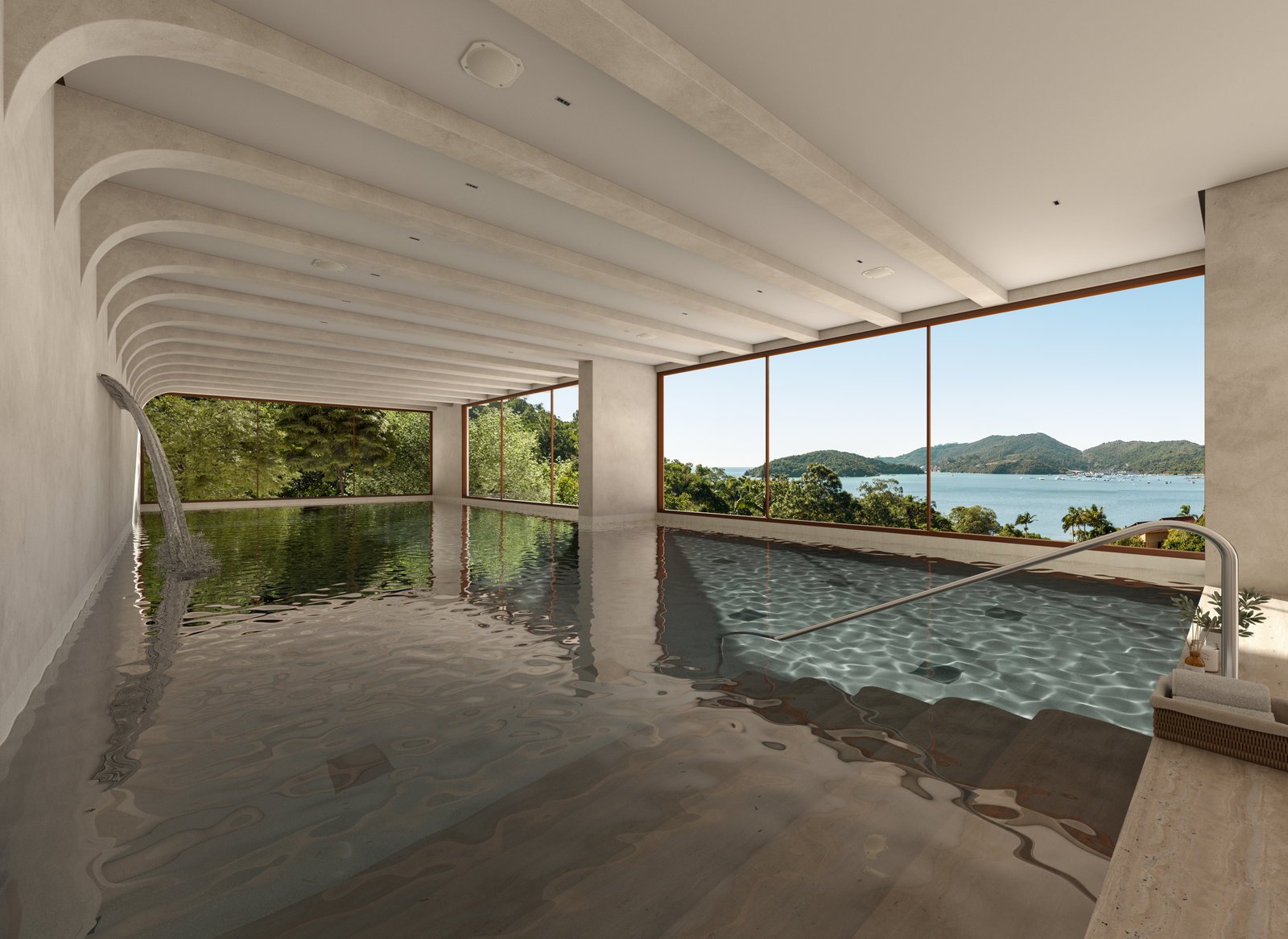 Vieiras — piscina aquecida, Ars Kammer, Vila Nova, Porto Belo SC