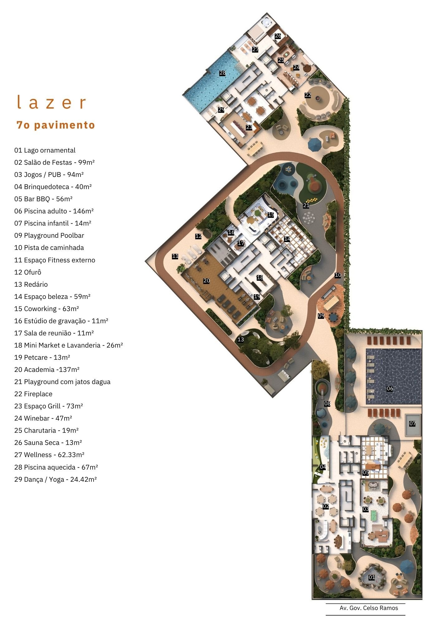 Vieiras — planta humanizada do lazer, Ars Kammer, Vila Nova, Porto Belo SC