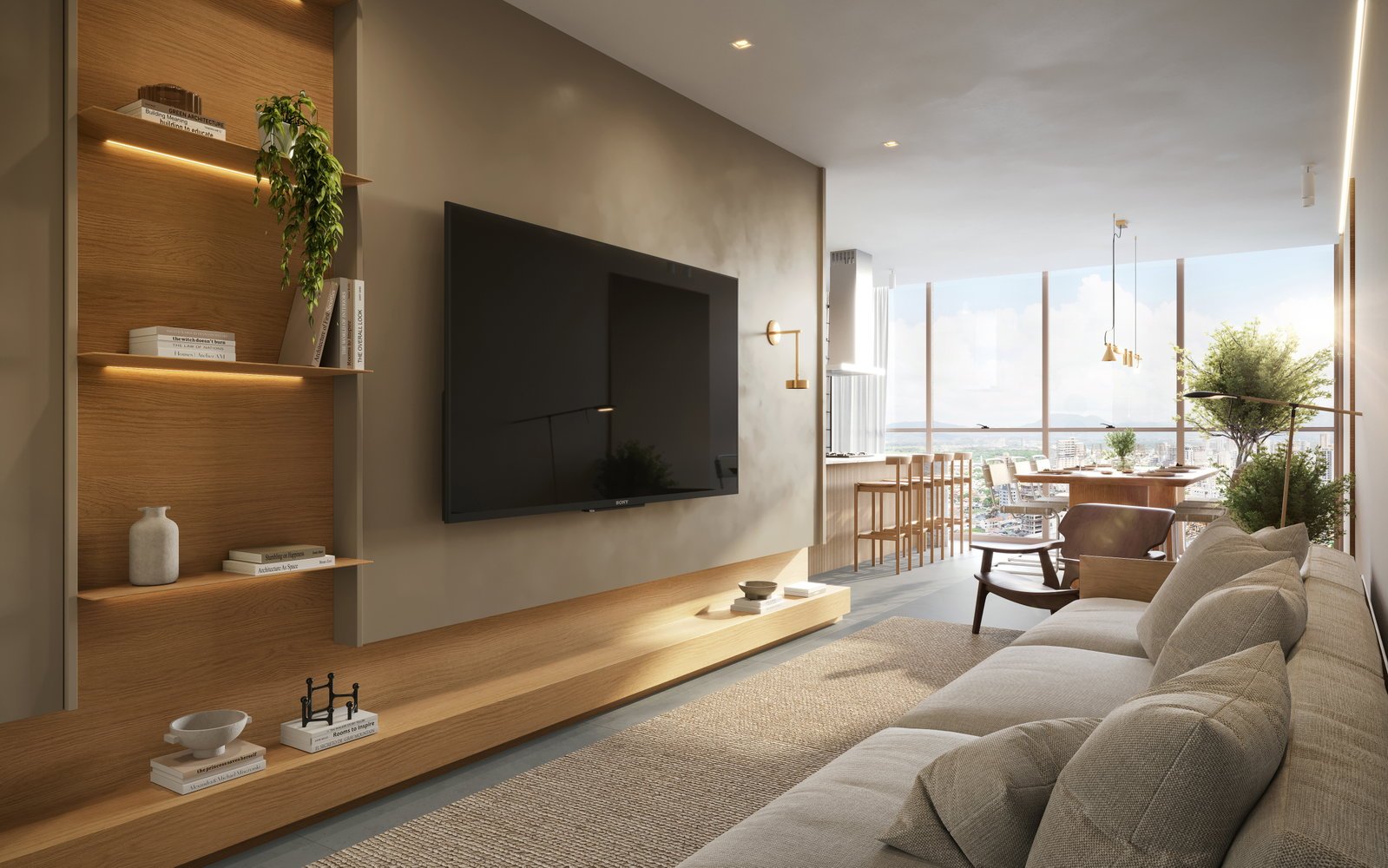 Villa Lobos Residencial — ap tipo living integrado 2, Brasin Empreendimentos, Balneário Perequê, Porto Belo SC