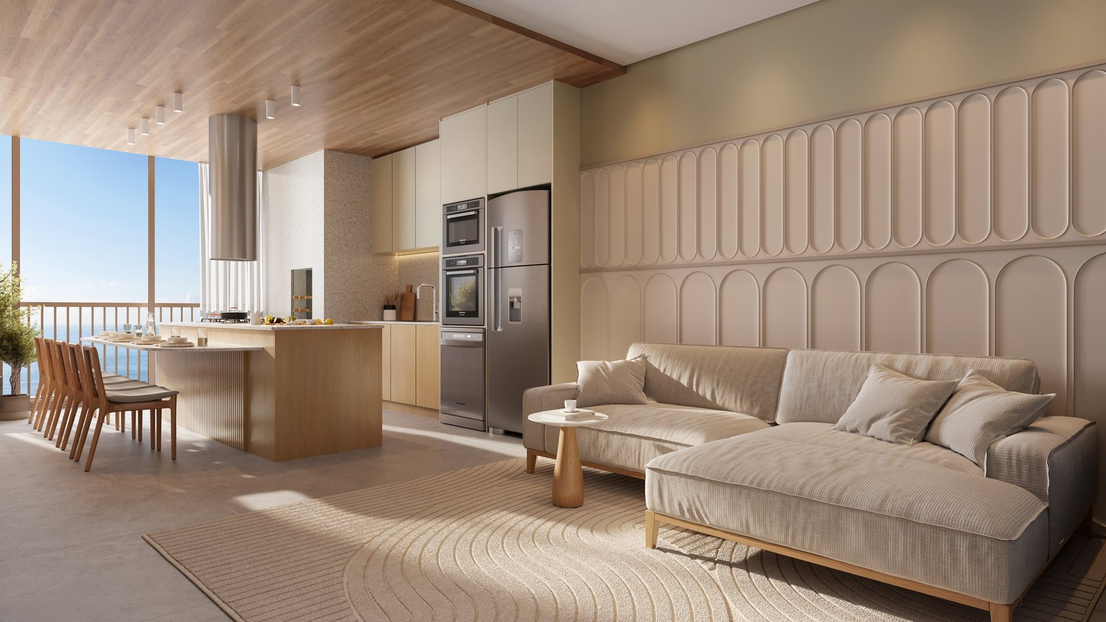 Villa Lobos Residencial — ap tipo living integrado 3, Brasin Empreendimentos, Balneário Perequê, Porto Belo SC