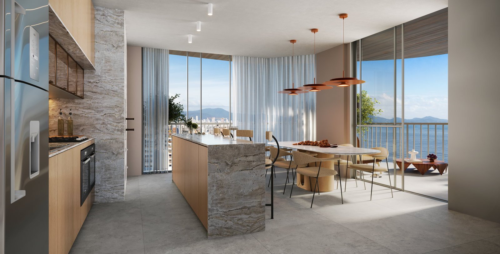 Villa Lobos Residencial — ap tipo living integrado, Brasin Empreendimentos, Balneário Perequê, Porto Belo SC