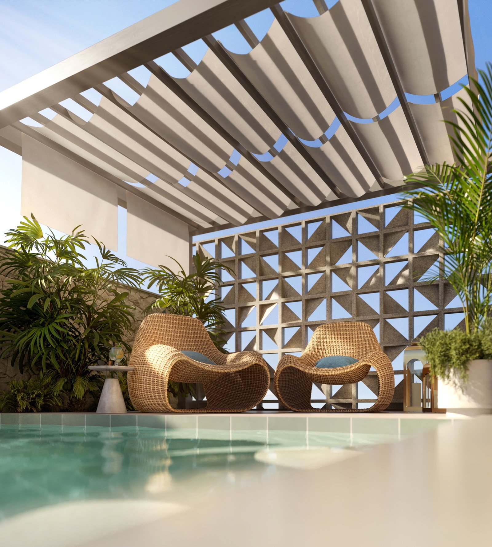 Villa Lobos Residencial — deck piscina, Brasin Empreendimentos, Balneário Perequê, Porto Belo SC