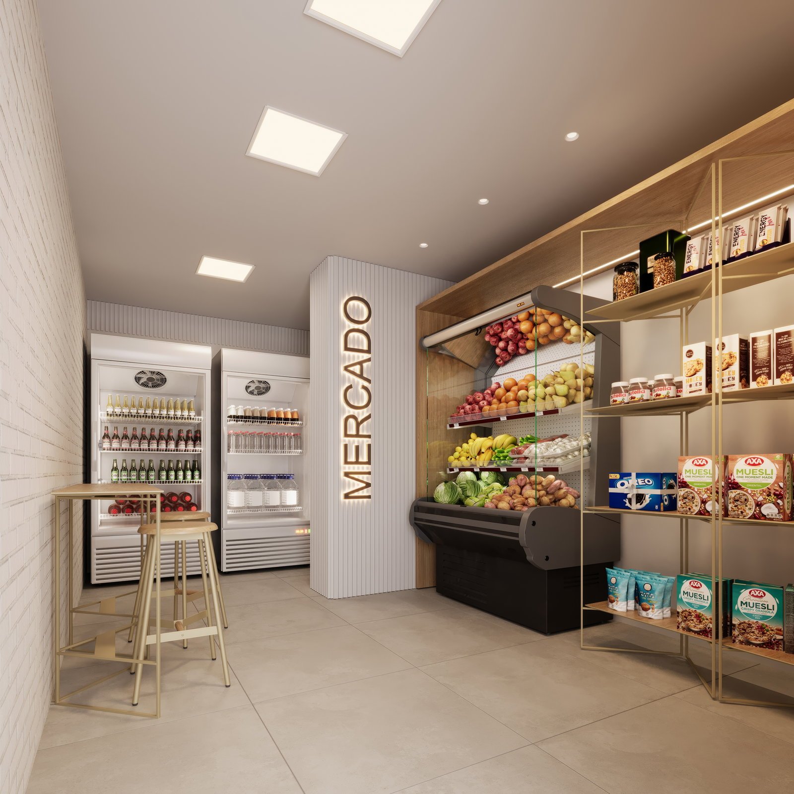 Villa Lobos Residencial — mini mercado, Brasin Empreendimentos, Balneário Perequê, Porto Belo SC