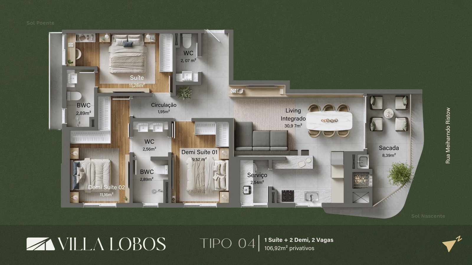 Villa Lobos Residencial — tipologia4 2, Brasin Empreendimentos, Balneário Perequê, Porto Belo SC