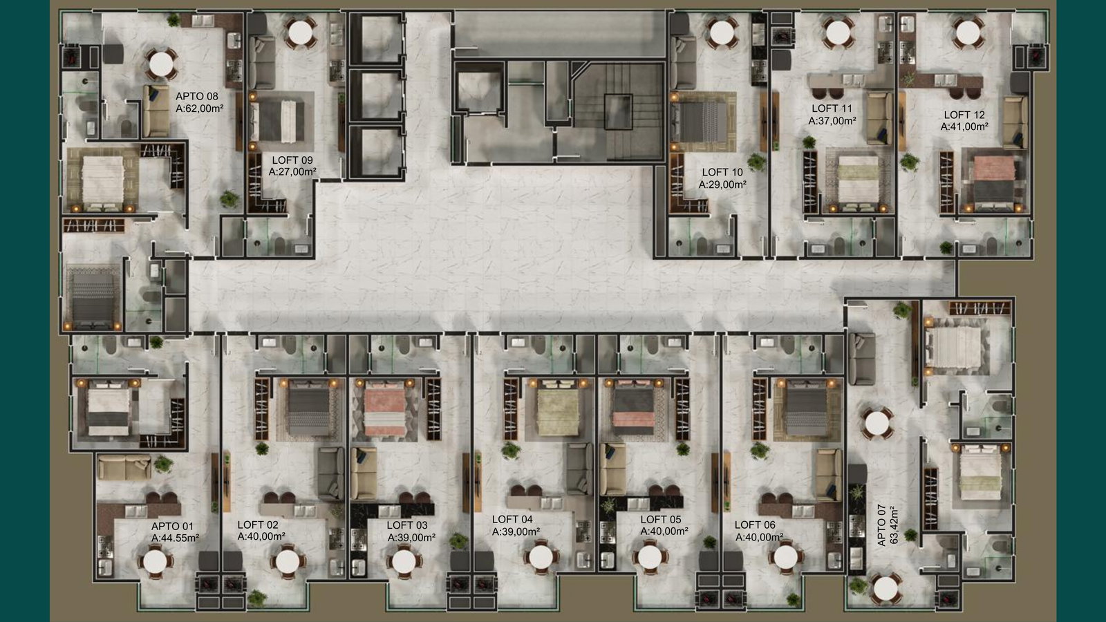 Villaggio Tower — planta 2