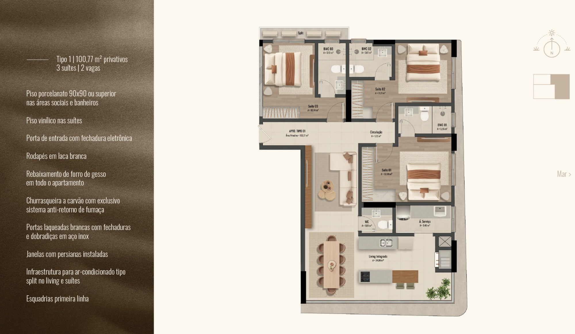 Vistta 206 — planta e tipologias 2, Holze, Balneário Perequê, Porto Belo SC Vistta 206 — planta e tipologias 2, Holze, Balneário Perequê, Porto Belo SC