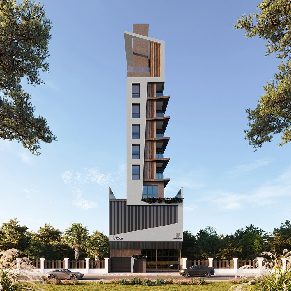 Vitta Residence — fachada, Sanmar Empreendimentos, Balneário Perequê, Porto Belo SC