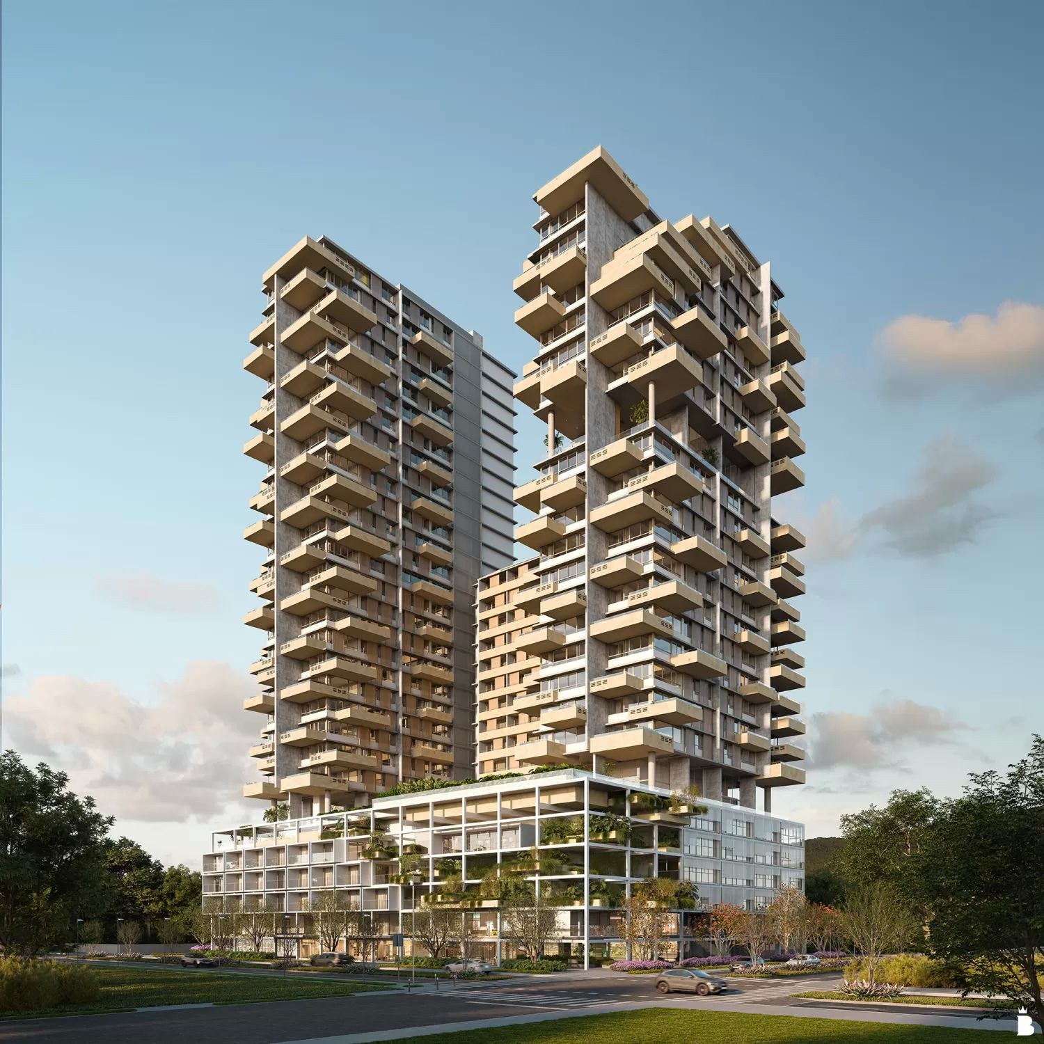 Vivapark Vitta 27 - Torre 2 — fachada das duas torres do vitta, Vokkan Urbanismo, Porto Belo SC