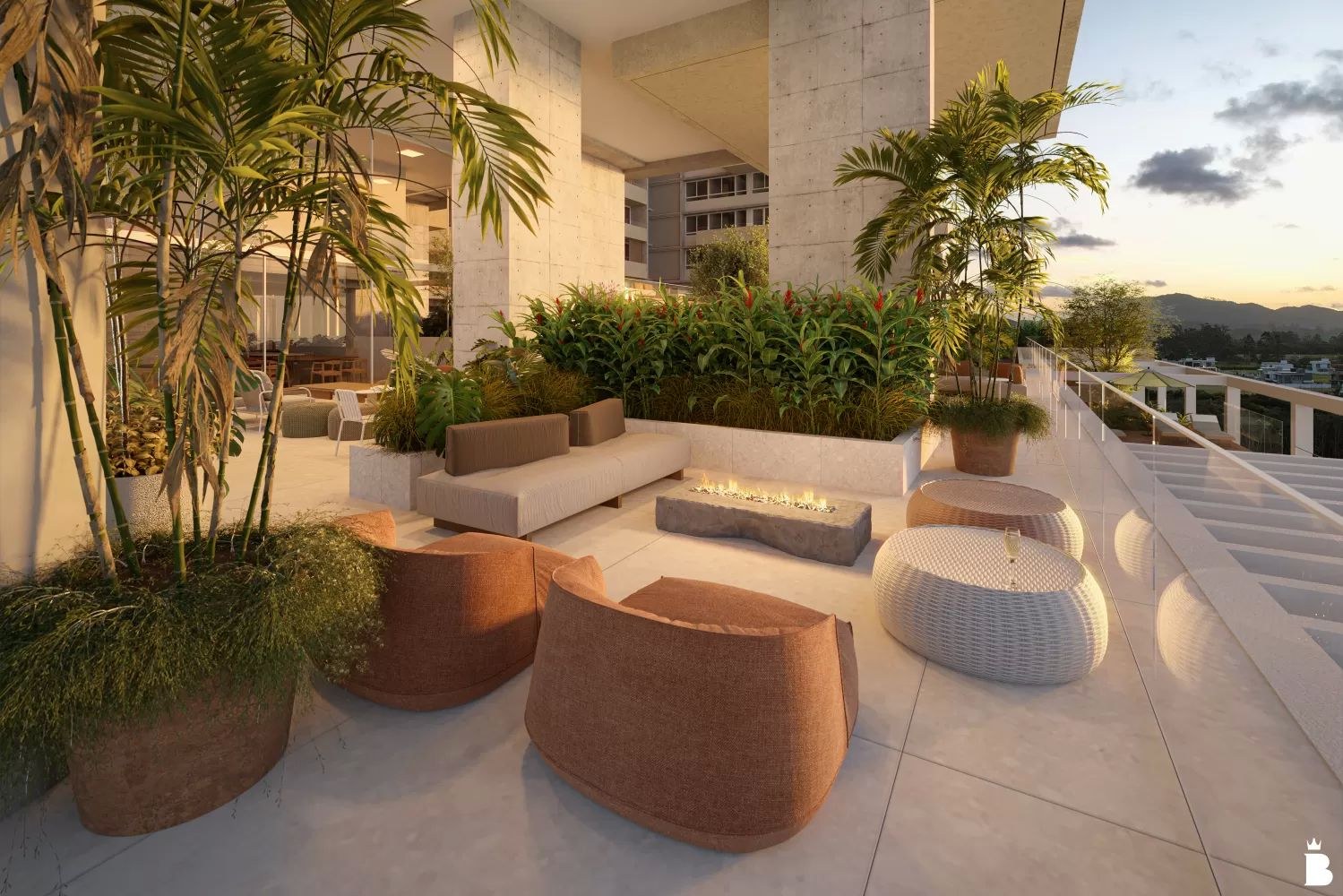 Vivapark Vitta 27 - Torre 2 — lounge externo com vegetação, Vivapark Vokkan, Porto Belo SC Vivapark Vitta 27 - Torre 2 — lounge externo com vegetação, Vivapark Vokkan, Porto Belo SC