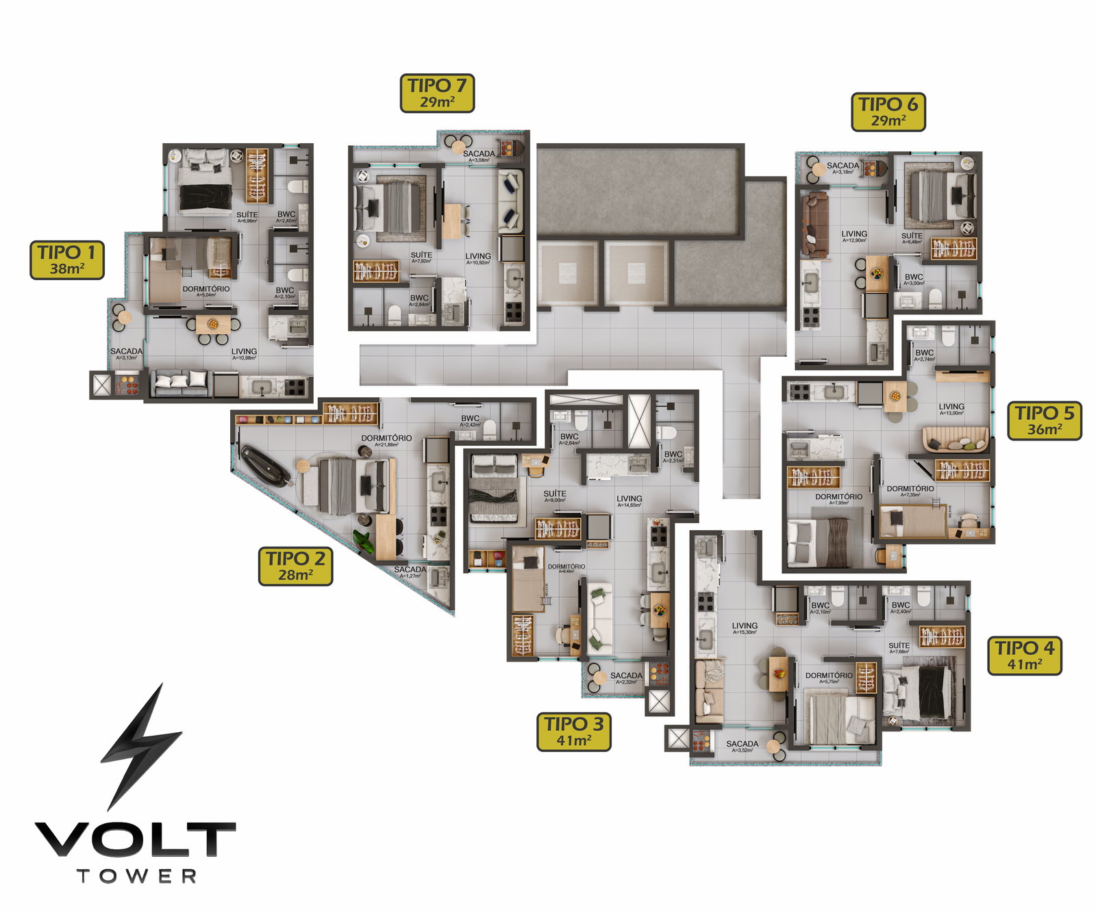 Volt Tower — planta 1